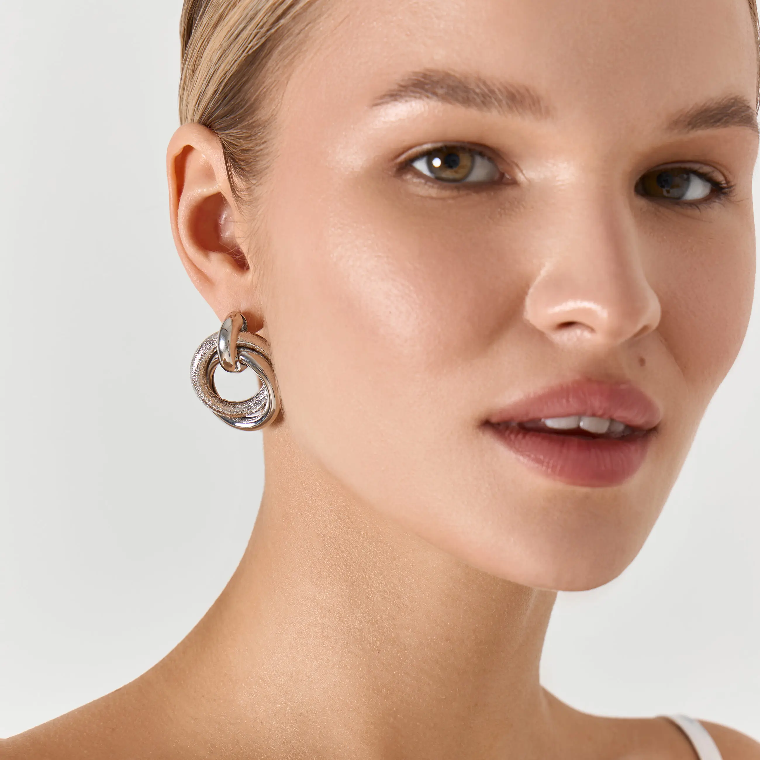 Серьги-пусеты, 3 см, 2 шт, металл, серебристые, Jewelry