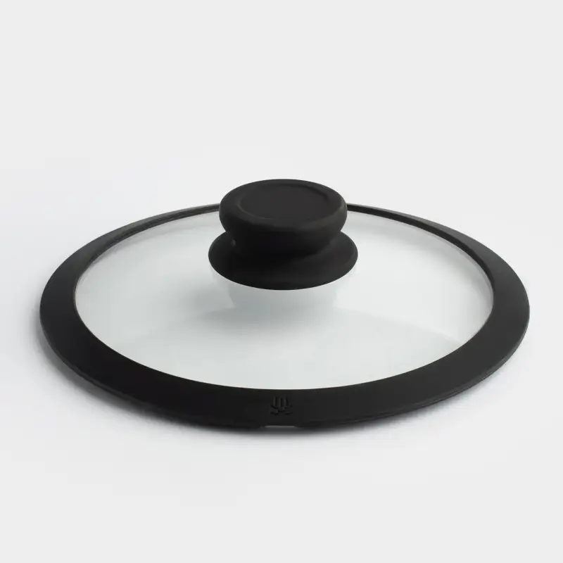 Крышка, 20 см, стекло Т/силикон, Solution accessory