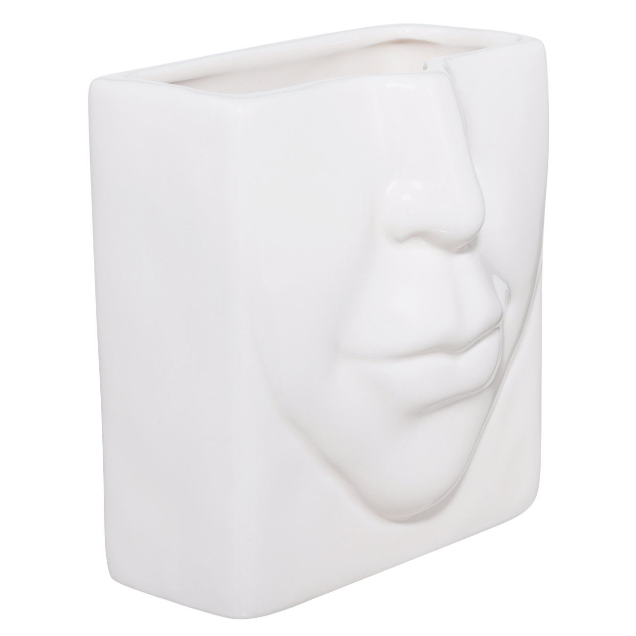 Подставка для косметических кистей, 13х11 см, керамика, молочная, Часть лица, Face изображение № 2