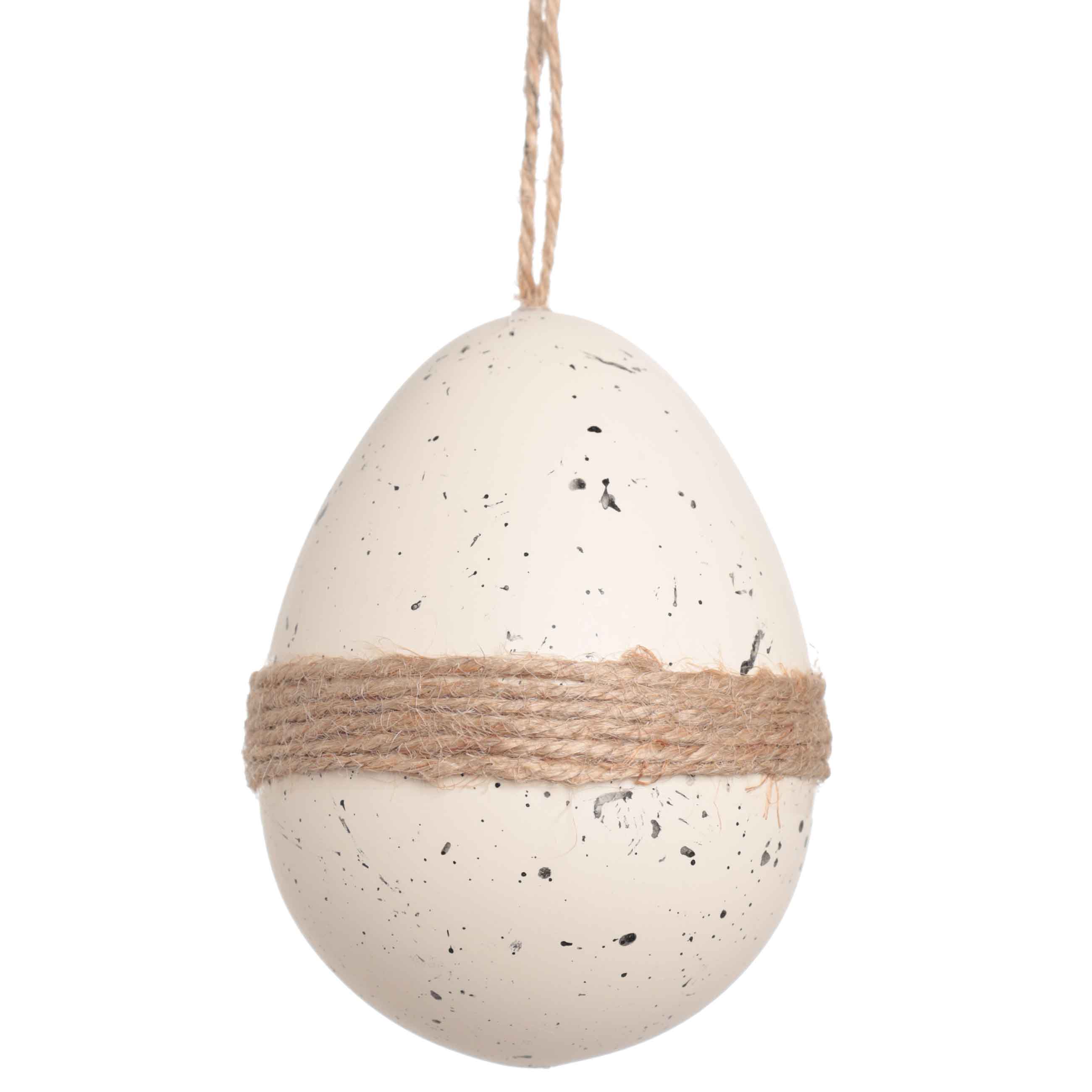 Подвеска, пасхальное яйцо, 10 см, пластик, экрю, Сухоцветы, Natural Easter изображение № 2