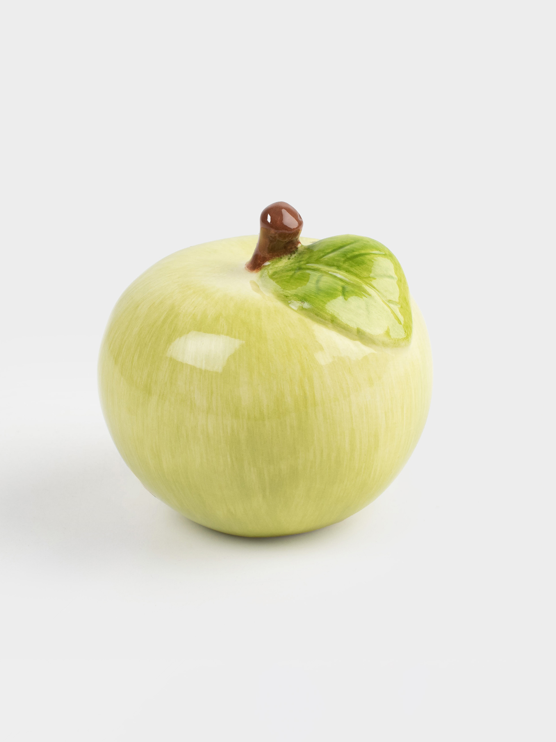 Емкость для соли или перца, 6 см, керамика, зеленая, Яблоко, Fruit garden