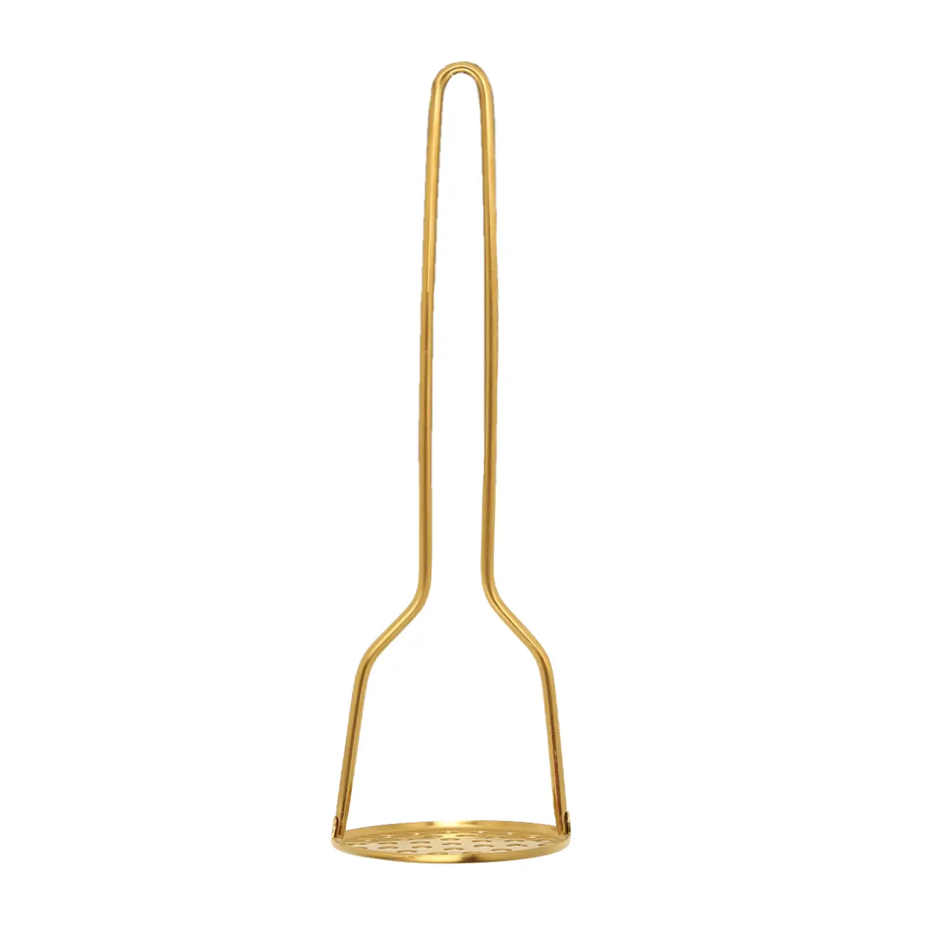 Пресс для пюре, 28 см, сталь, золотистый, Device gold, image-0