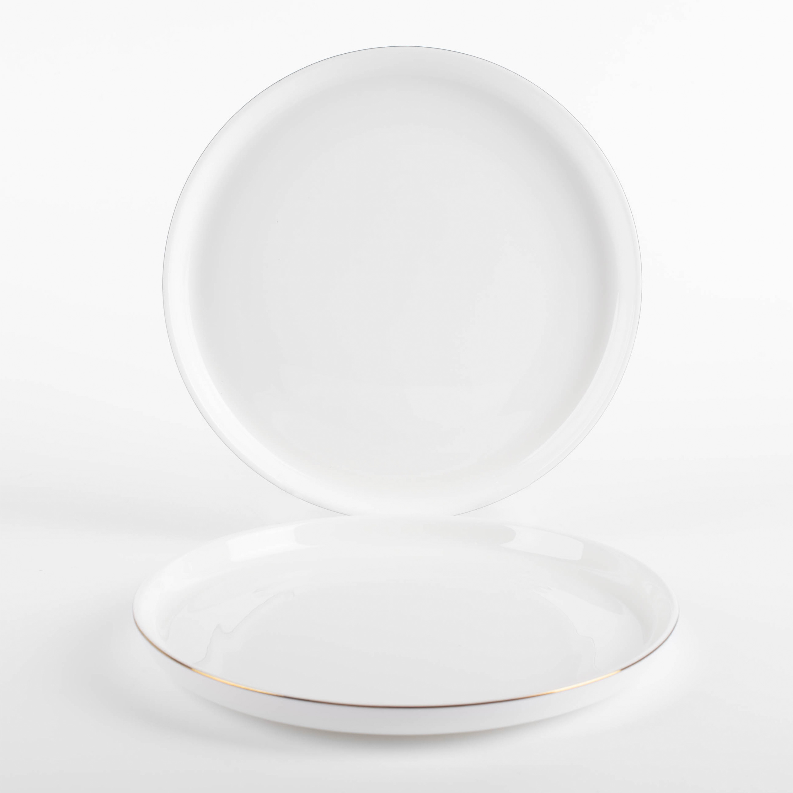 Тарелка десертная, 20 см, 2 шт, фарфор F, белая, Ideal gold изображение № 6