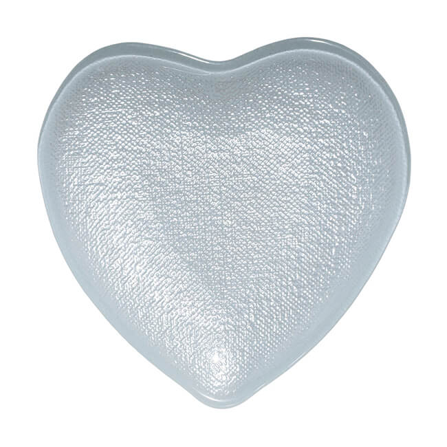 

Блюдо, 19 см, стекло, белое, Сердце, Heart