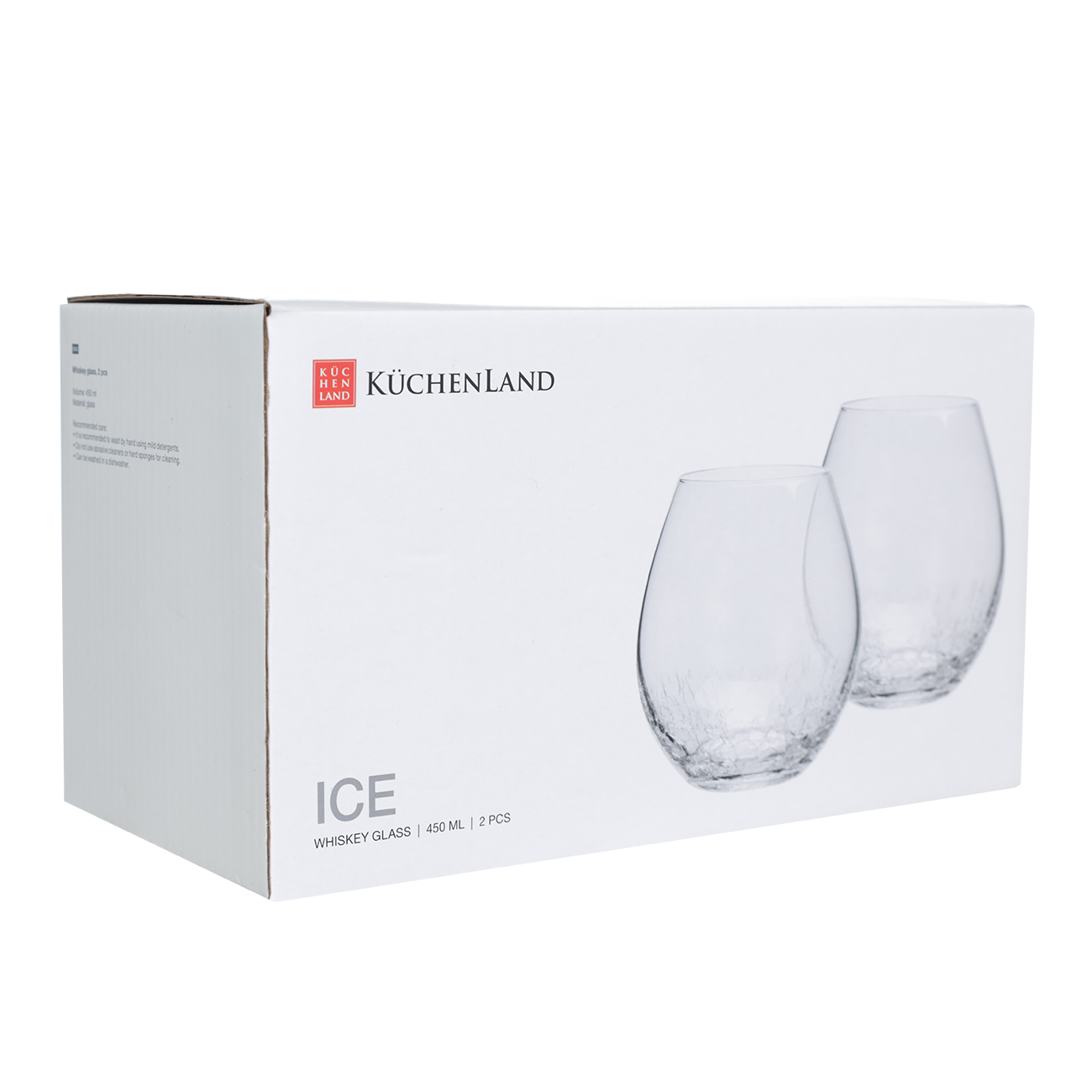 Стакан для виски, 450 мл, 2 шт, стекло, Ice изображение № 3