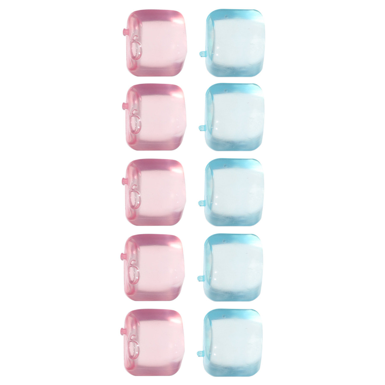 Набор кубиков для охлаждения напитков, 10 шт, пластик, розовый/голубой, Dolce Vita изображение № 6