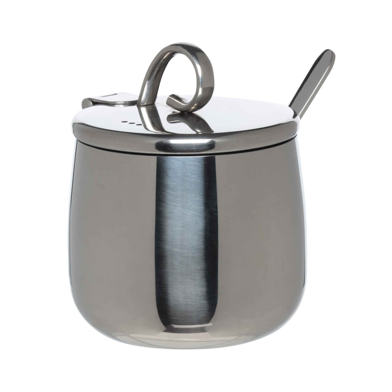 

Сахарница, 10 см, 210 мл, с ложкой, сталь, Classic