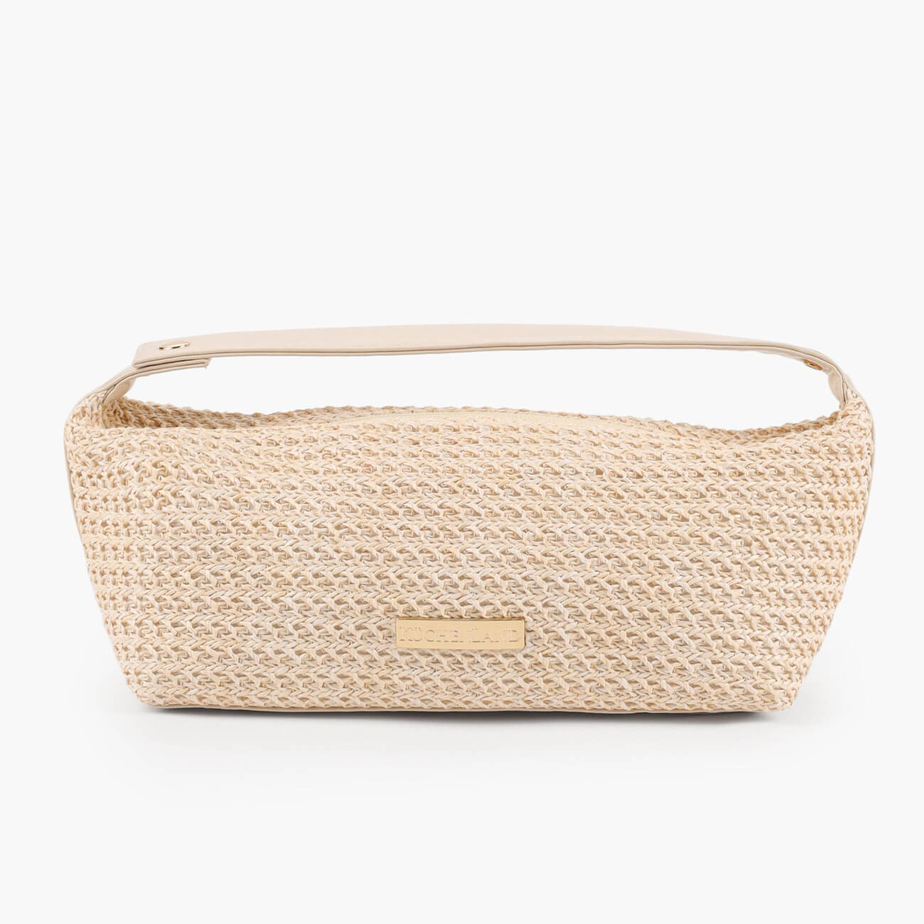 

Косметичка, 26x12 см, с ручкой, полипропилен, бежевая, Bolsa