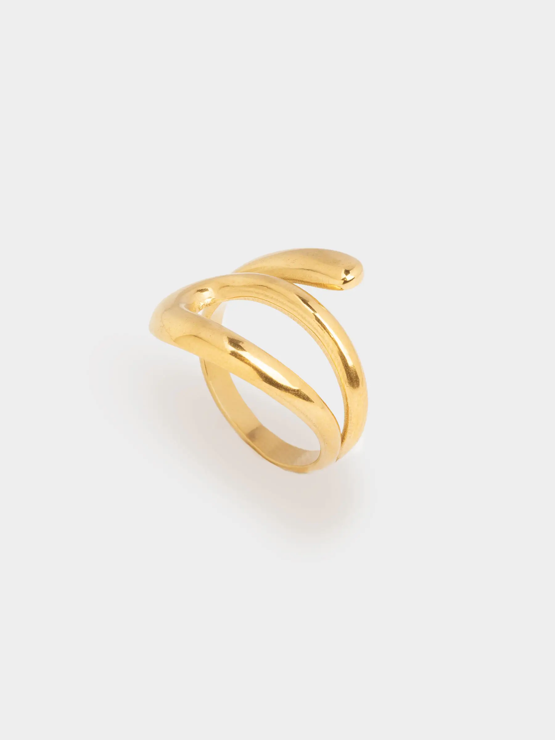 Кольцо, 2 см, единый размер, металл, золотистое, Jewelry