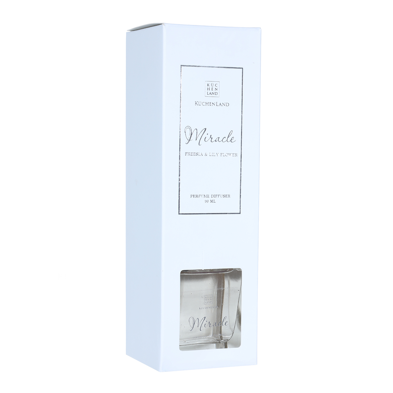 Ароматический диффузор, 90 мл, стекло, Freesia Lily Flower, Miracle, image-1