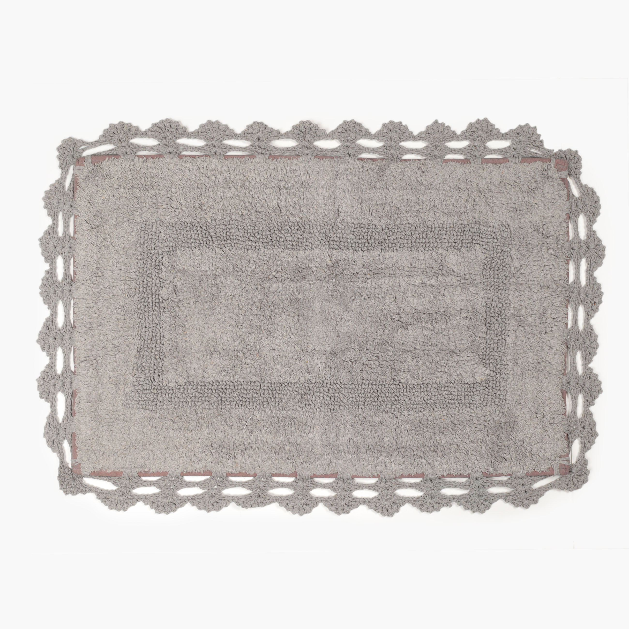 Коврик, 50х80 см, хлопок, серый, Кружево, Knit изображение № 2