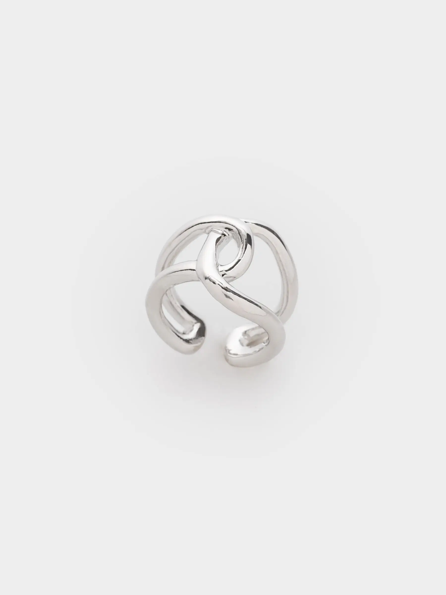 Кольцо, 2 см, единый размер, металл, серебристое, Jewelry