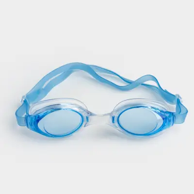 Очки для плавания, в футляре, пластик/резина, синие, Swim