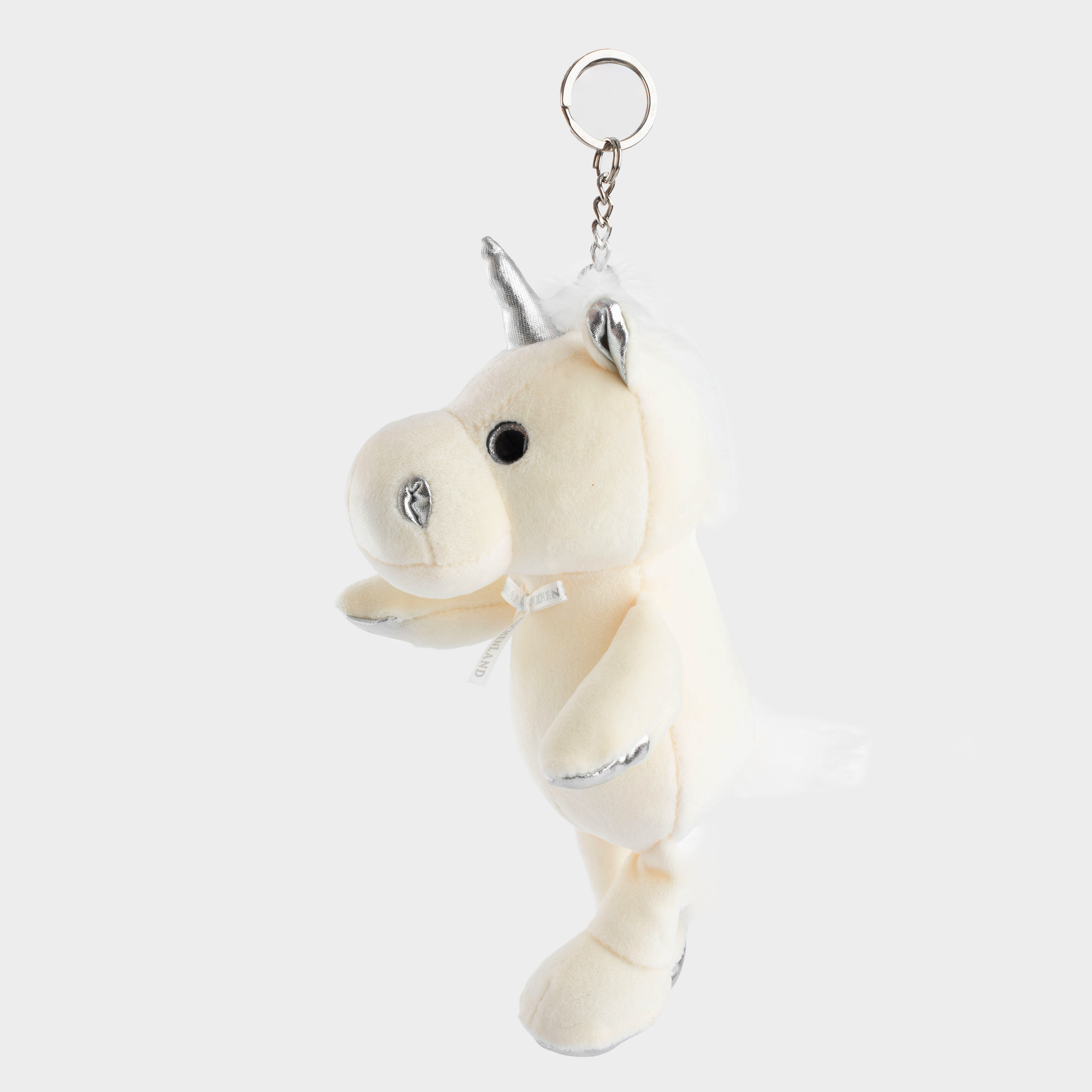 Брелок, 23 см, мягкий, полиэстер/металл, молочный, Единорог, Unicorn, image-1