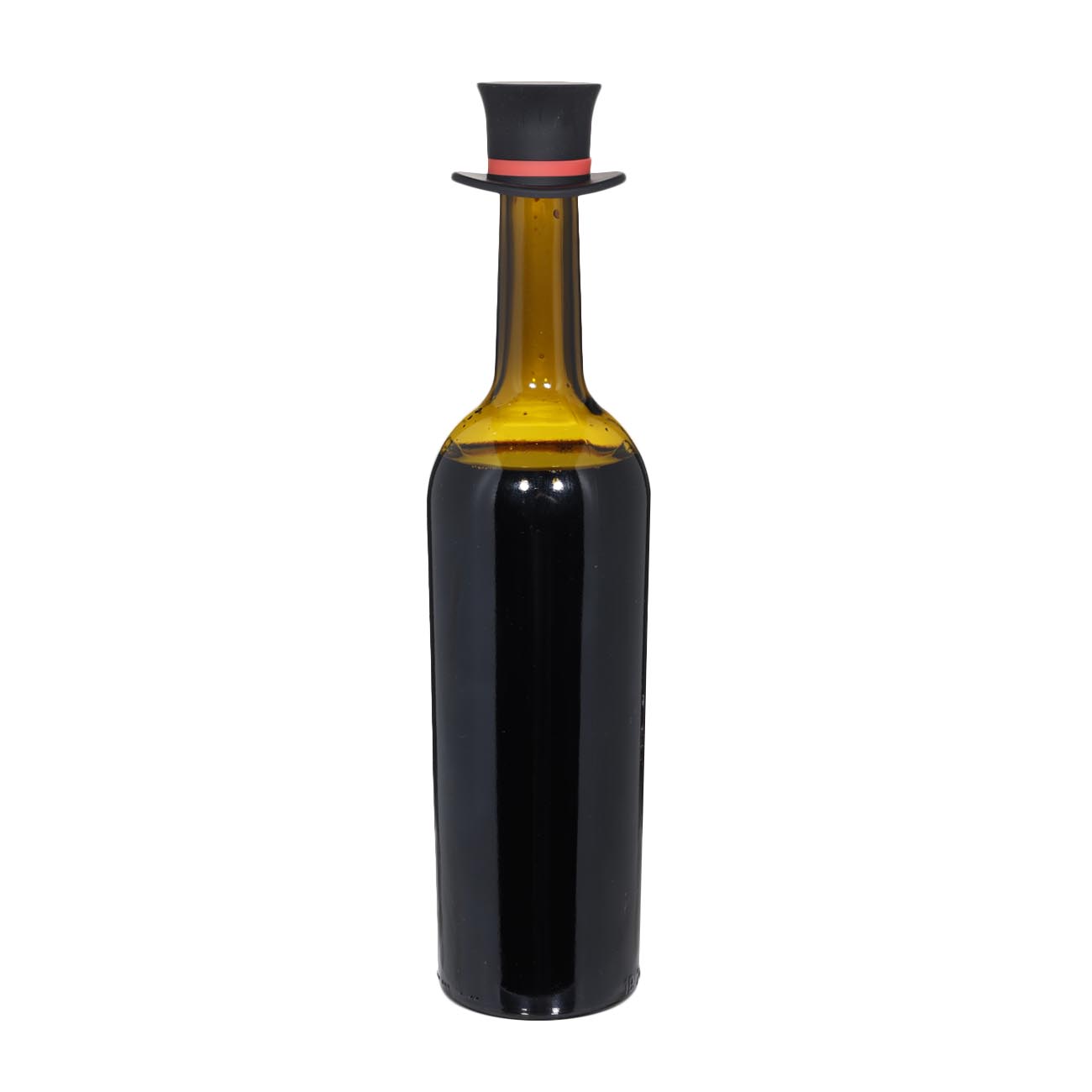 Пробка для винной бутылки, 6 см, в ассортименте, силикон, синяя/черная, Шляпа, Manny изображение № 2