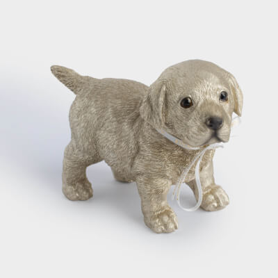 Статуэтка, 15х11 см, полирезин, золотистая, Лабрадор, Dog ,image-0
