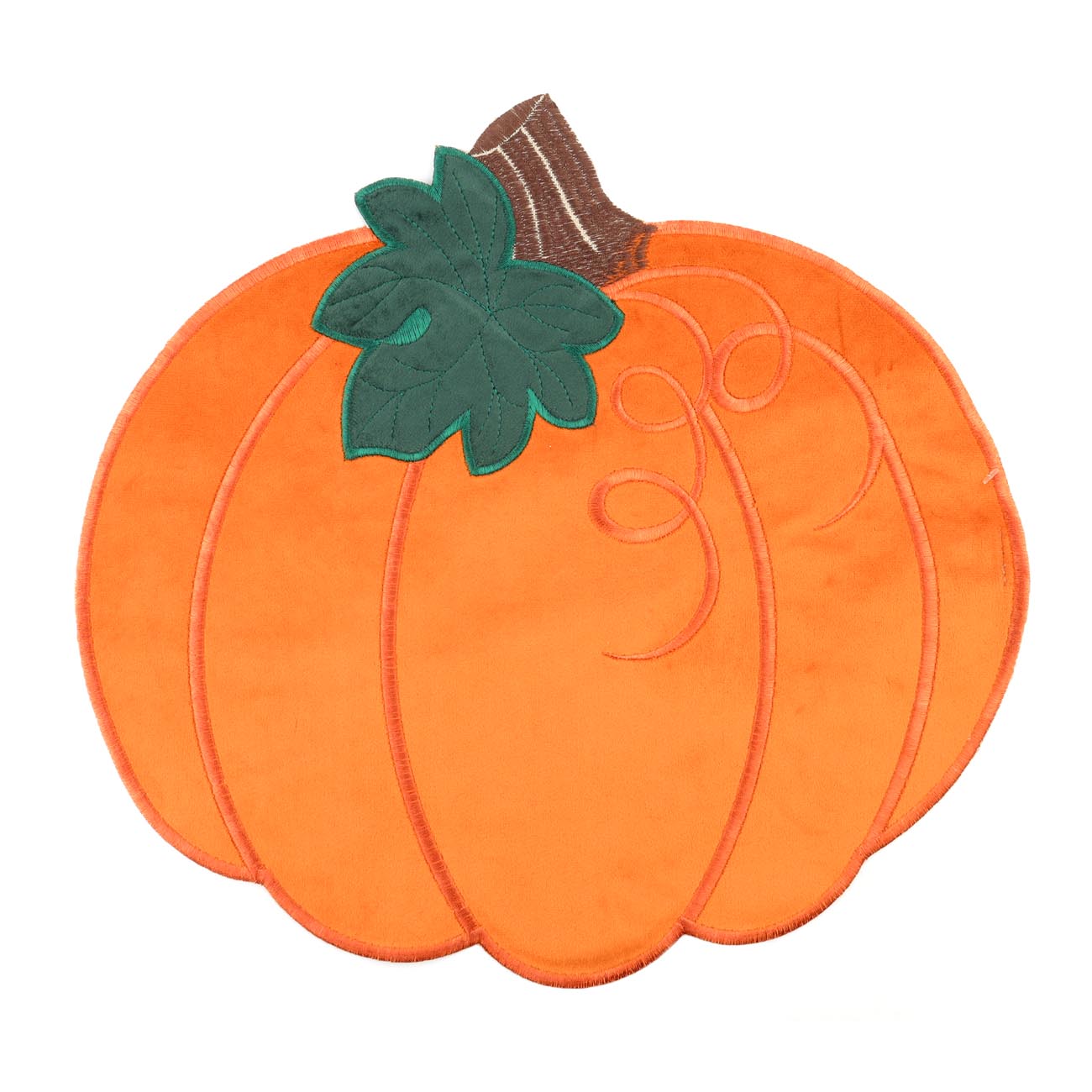 

Салфетка под приборы, 37х40 см, полиэстер, фигурная, оранжевая, Тыква, Pumpkin