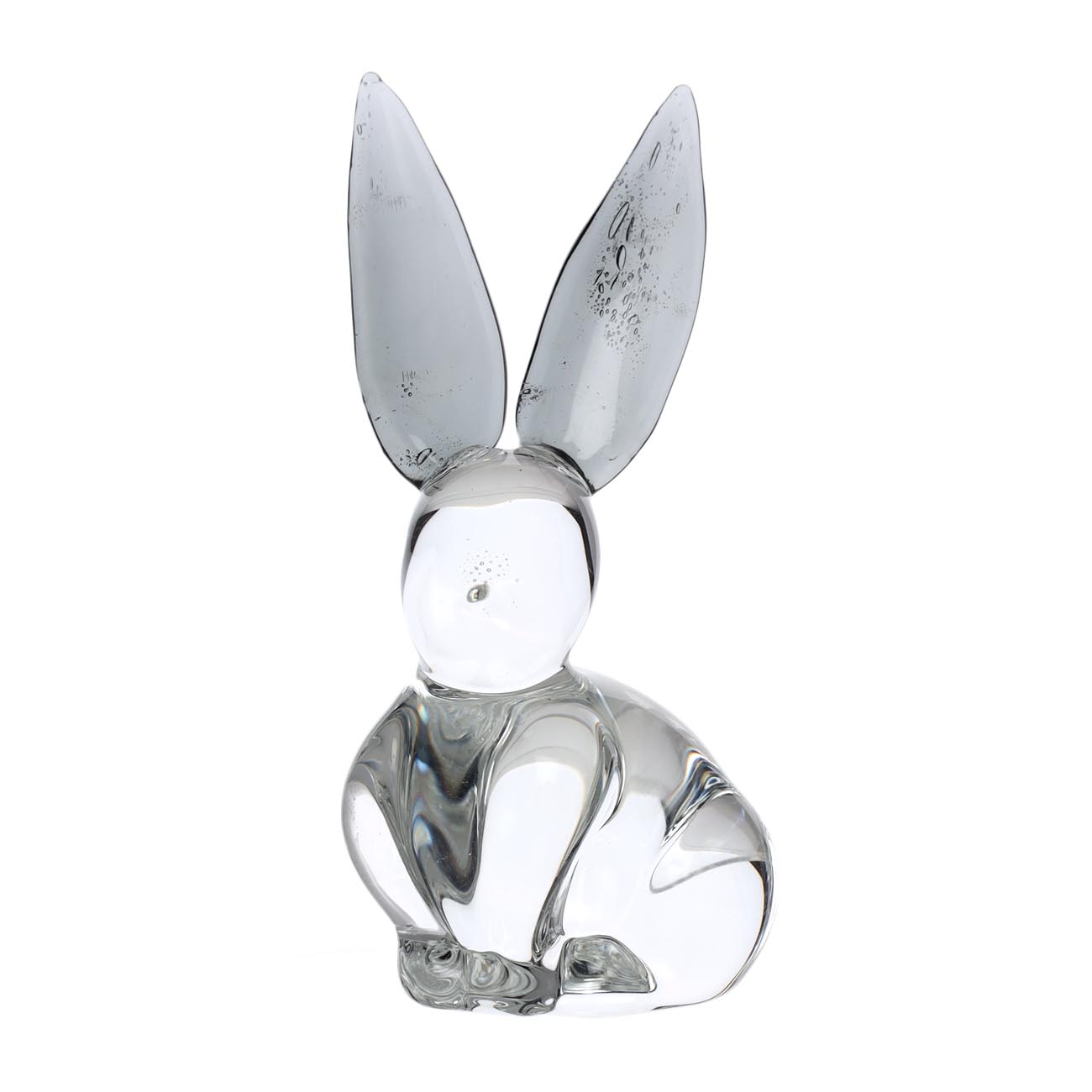 Статуэтка, 5 см, стекло, Кролик с серыми ушами, Rabbit - фото 1
