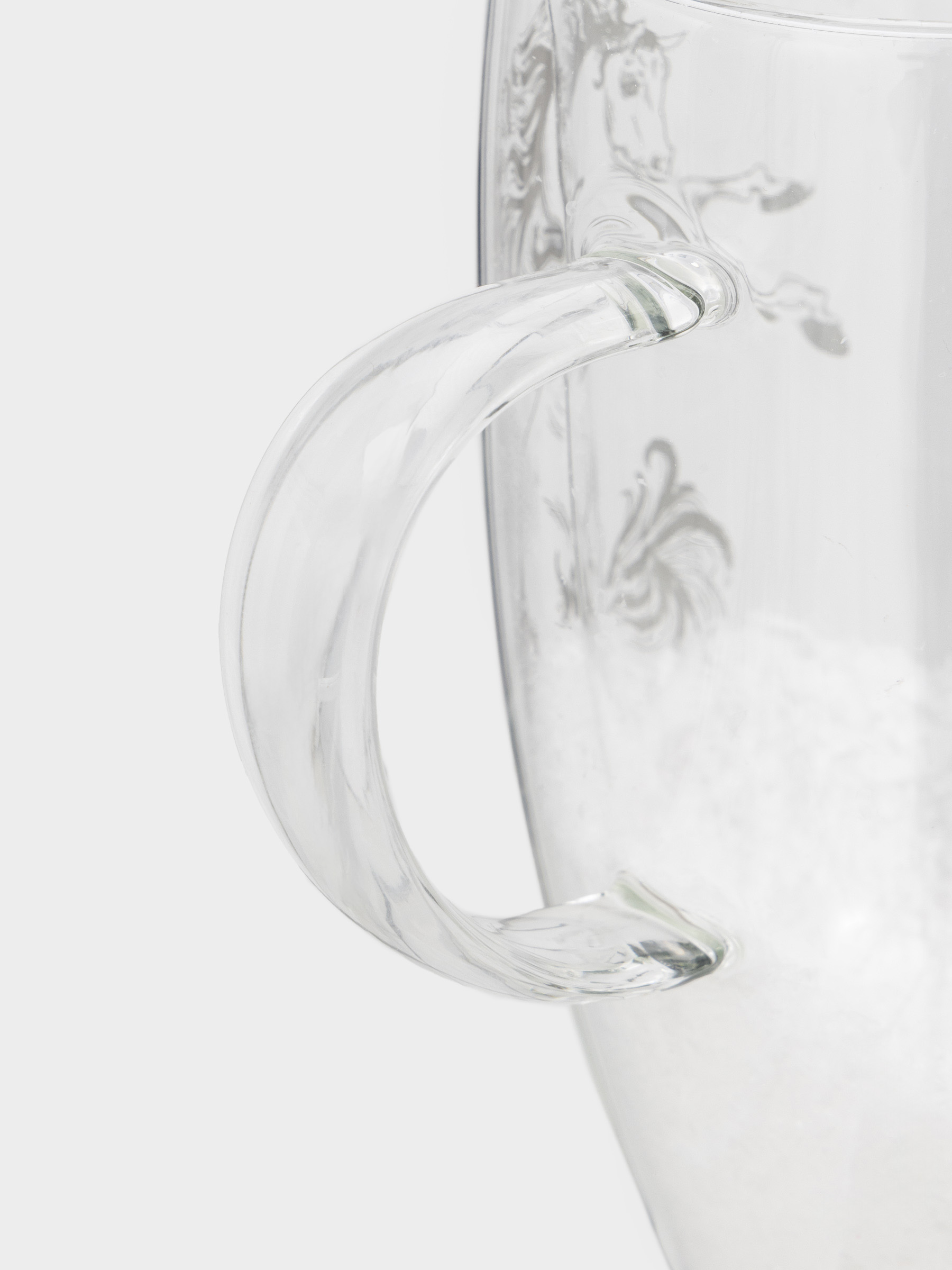 Кружка, 450 мл, стекло Б, с блестками и со снегом внутри, Лошади, Air decor, image-3
