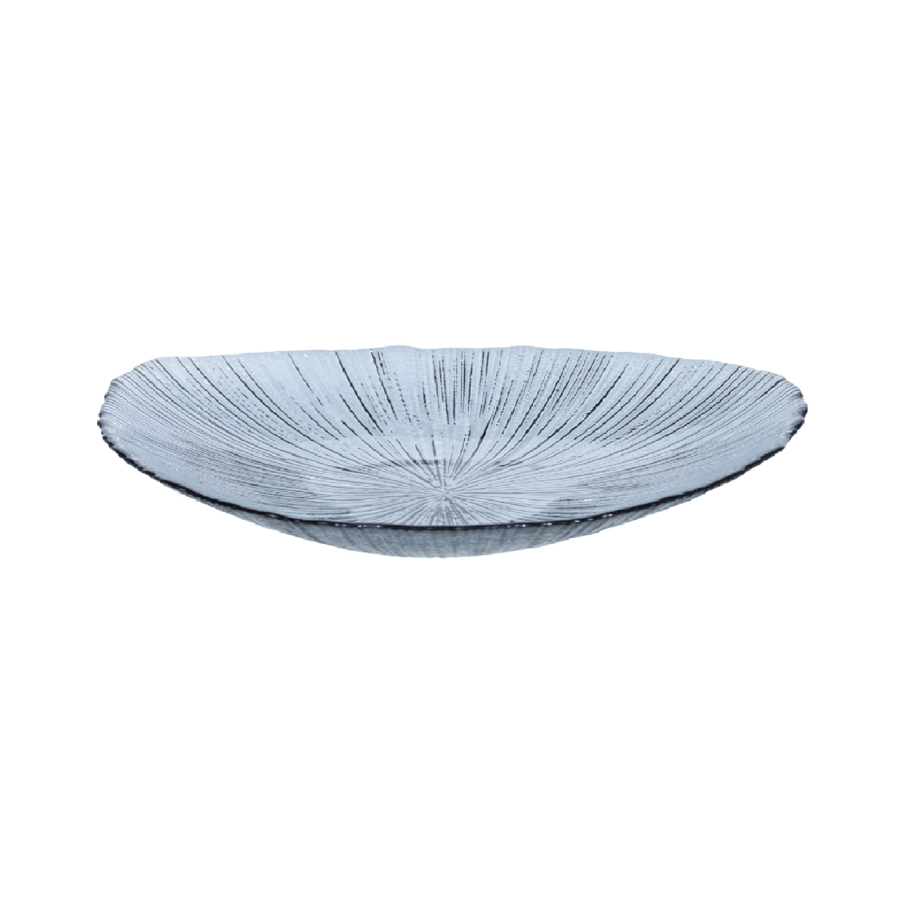 Тарелка десертная, 16 см, стекло, серая, Angle изображение № 3