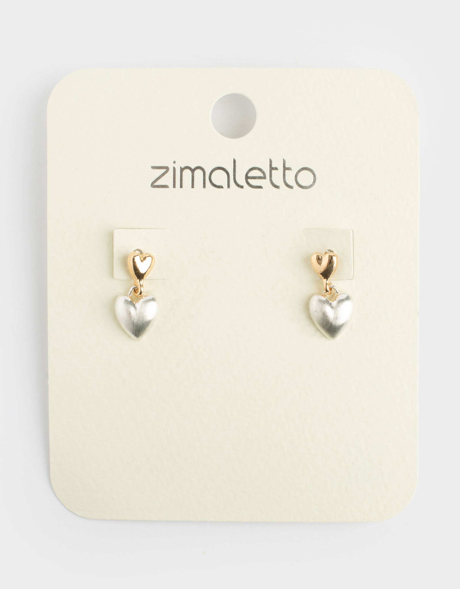 Серьги-пусеты, 2 см, 2 шт, металл, серебристо-золотистые, Jewelry heart, image-3
