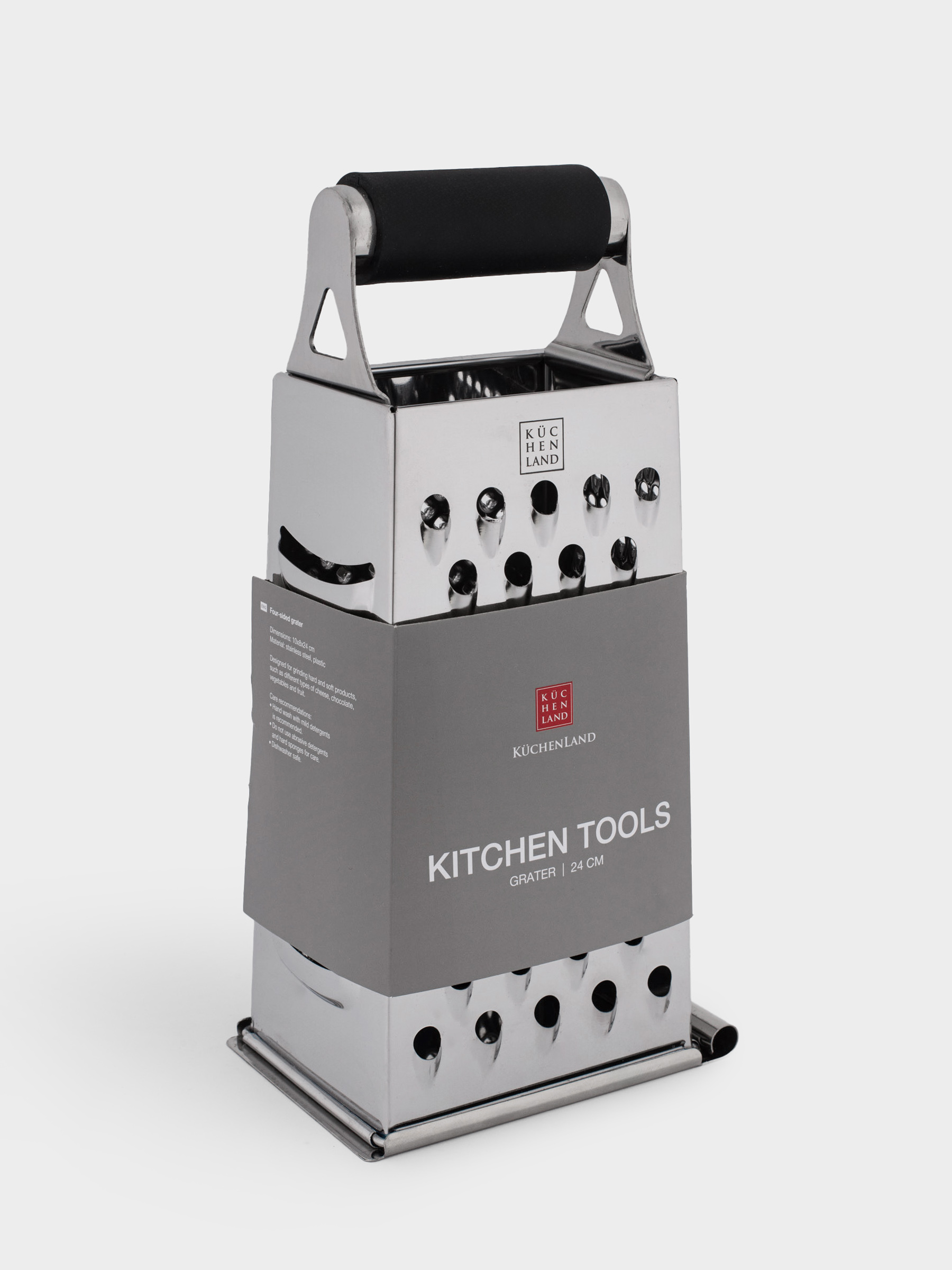 Терка, 24 см, четырехгранная, черная, Kitchen tools, image-6