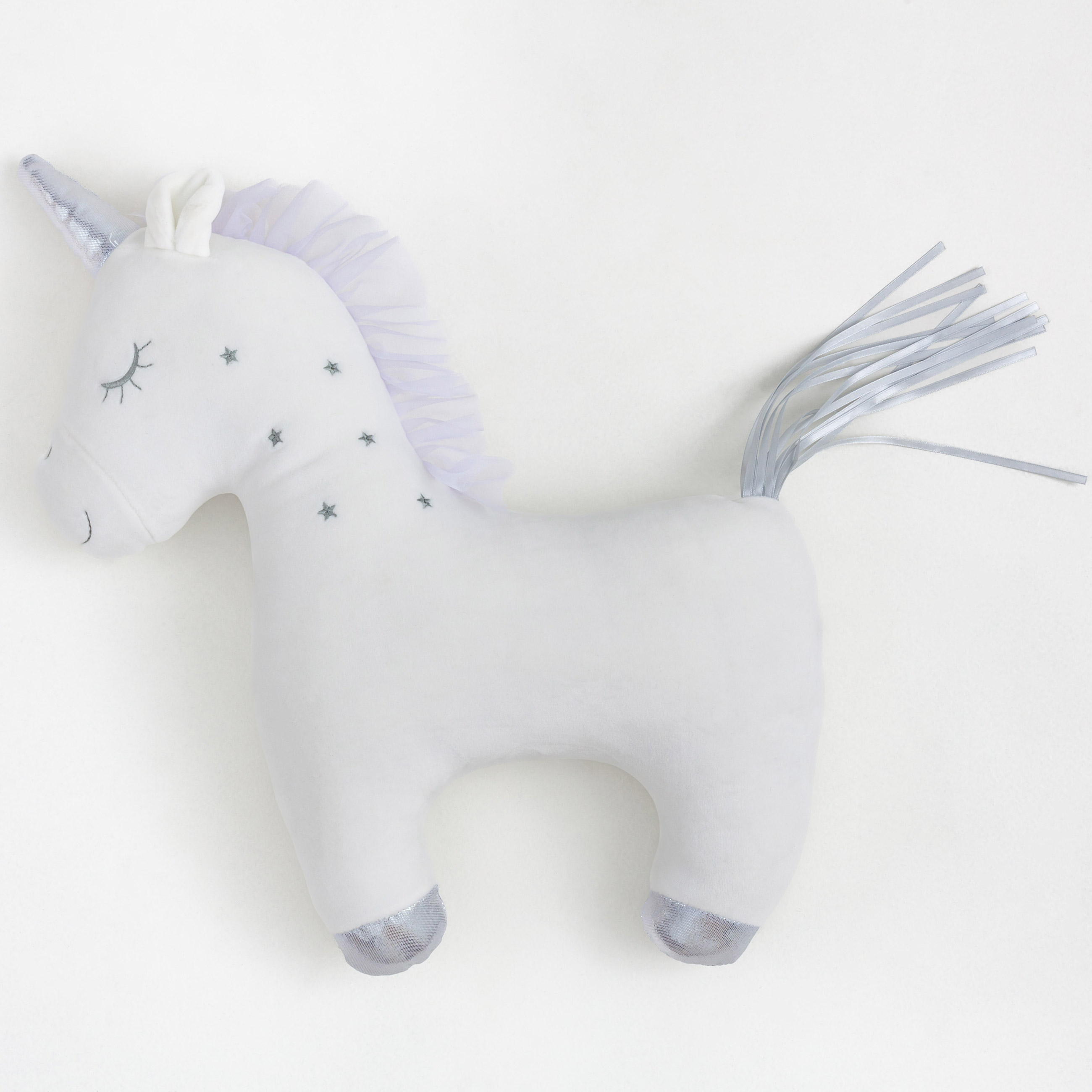 Подушка декоративная, 40х48 см, полиэстер, белая, Единорог, Unicorn, image-0