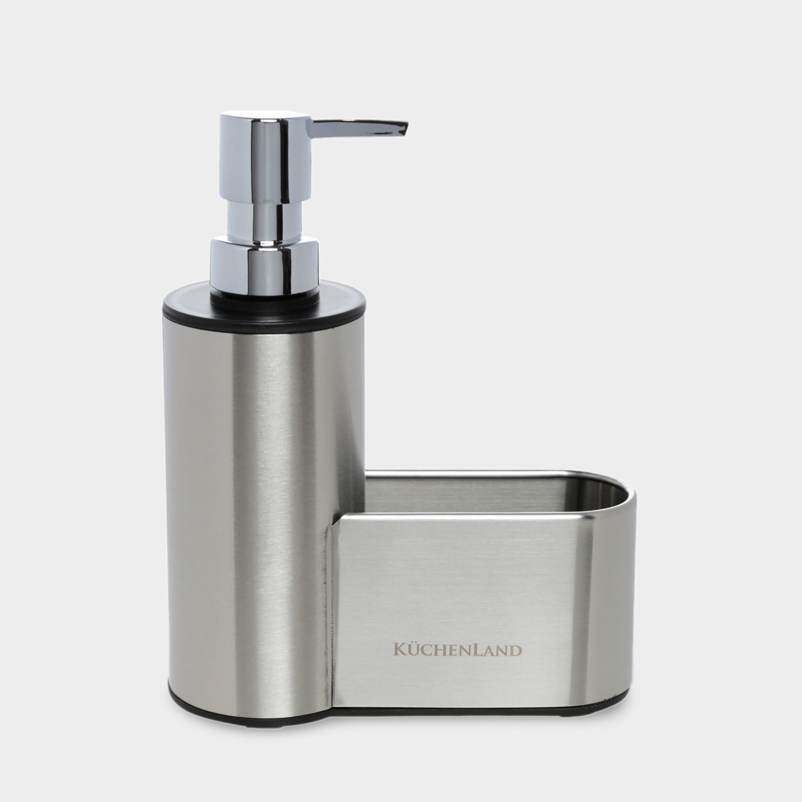 Диспенсер для моющего средства, 230 мл, органайзер, сталь. Keeping