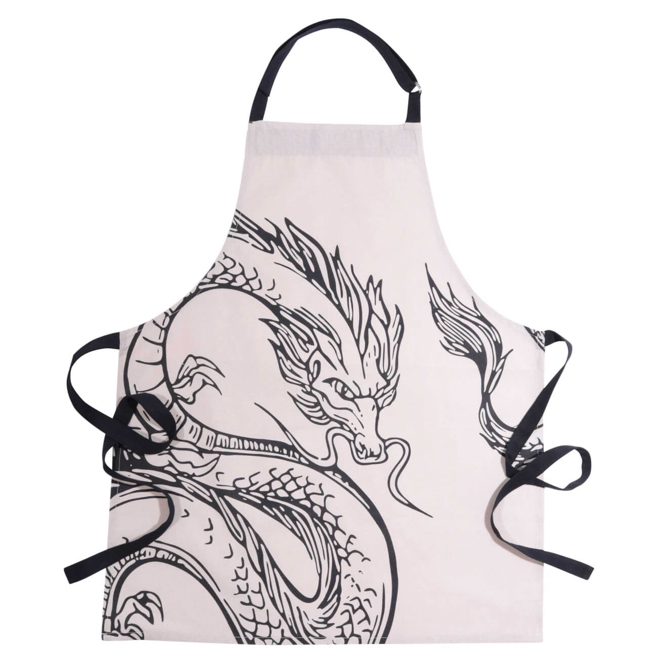 

Фартук, 70х85 см, хлопок, бежевый, Дракон, Dragon dayron