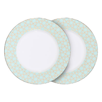Тарелка десертная, 19 см, 2 шт, фарфор F, зеленая, Summer pastel Тарелка десертная, 19 см, 2 шт, фарфор F, зеленая, Summer pastel