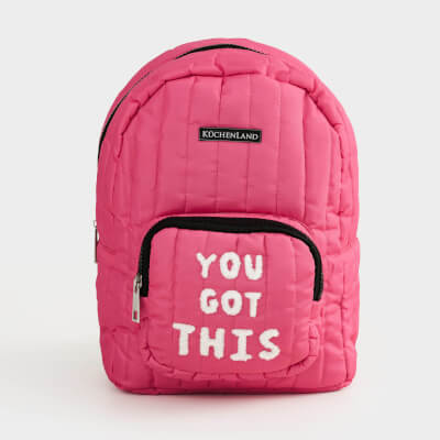 Рюкзак, 30х21 см, детский, полиэстер/нейлон, розовый, You got this, Satchel ,image-0