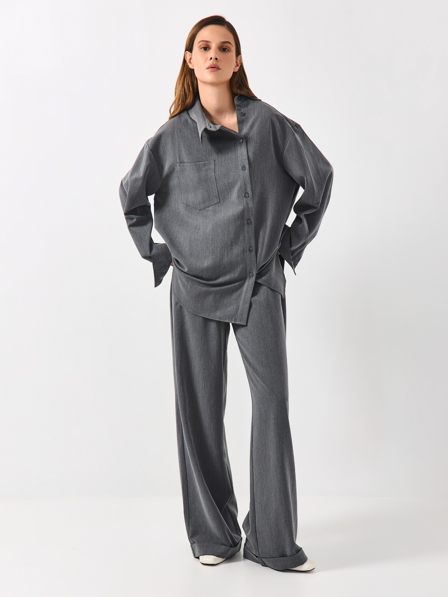 Брюки серые, Sabrina, image-0