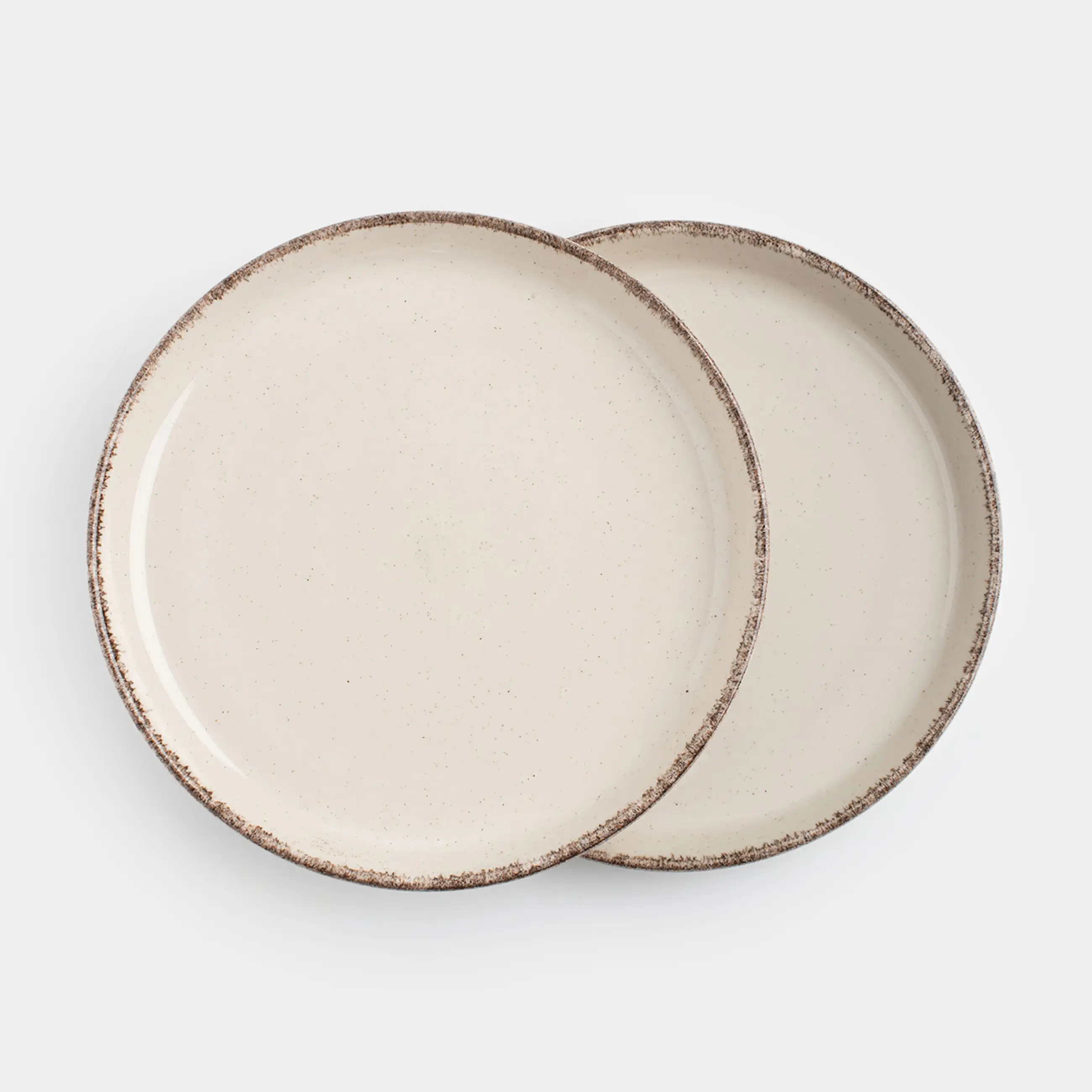 Тарелка закусочная, 19 см, 2 шт, керамика, бежевая, в крапинку, Speckled glaze