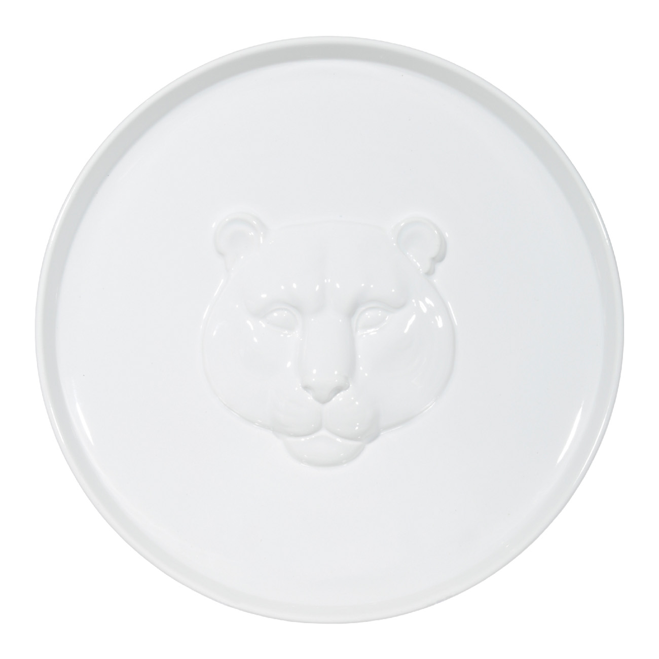 

Блюдо, 28 см, керамика, белое, Рельефный тигр, Tiger