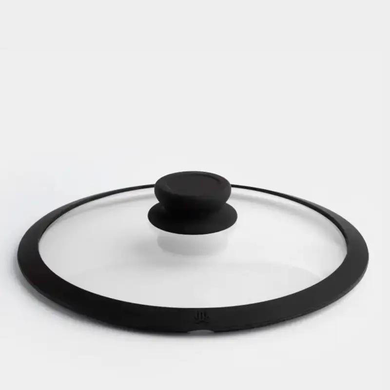 Крышка, 24 см, стекло Т/силикон, Solution accessory, image-0