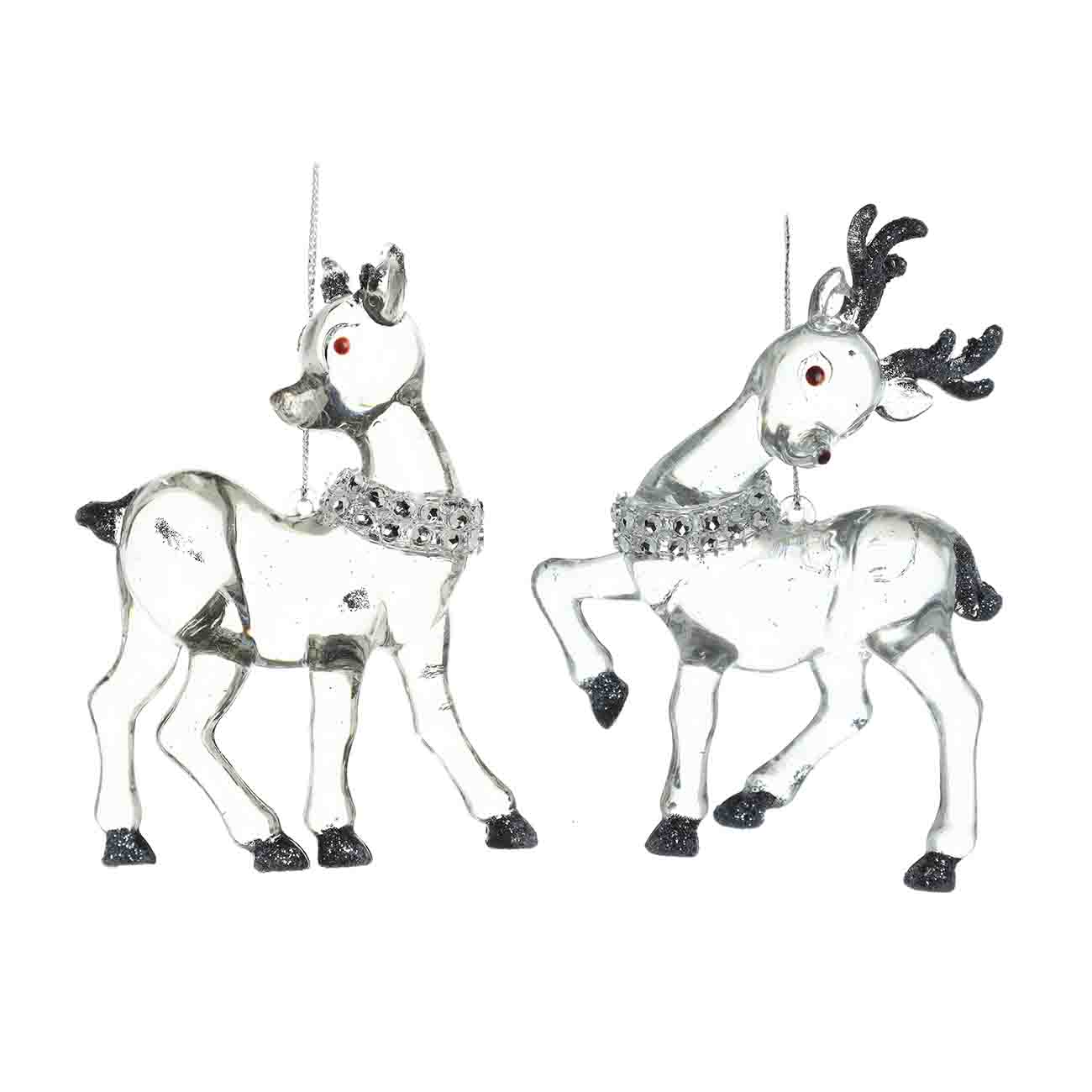 

Игрушка елочная, 13 см, в ассортименте, акрил, серая, Олень, Winter deer