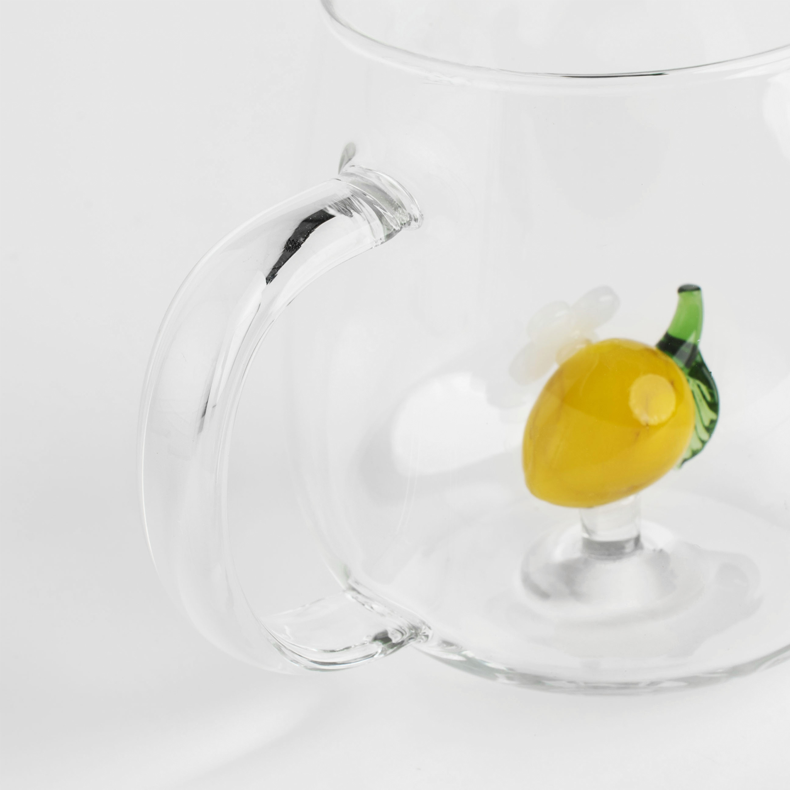 Кружка, 400 мл, стекло Б, Лимон, Shape изображение № 4
