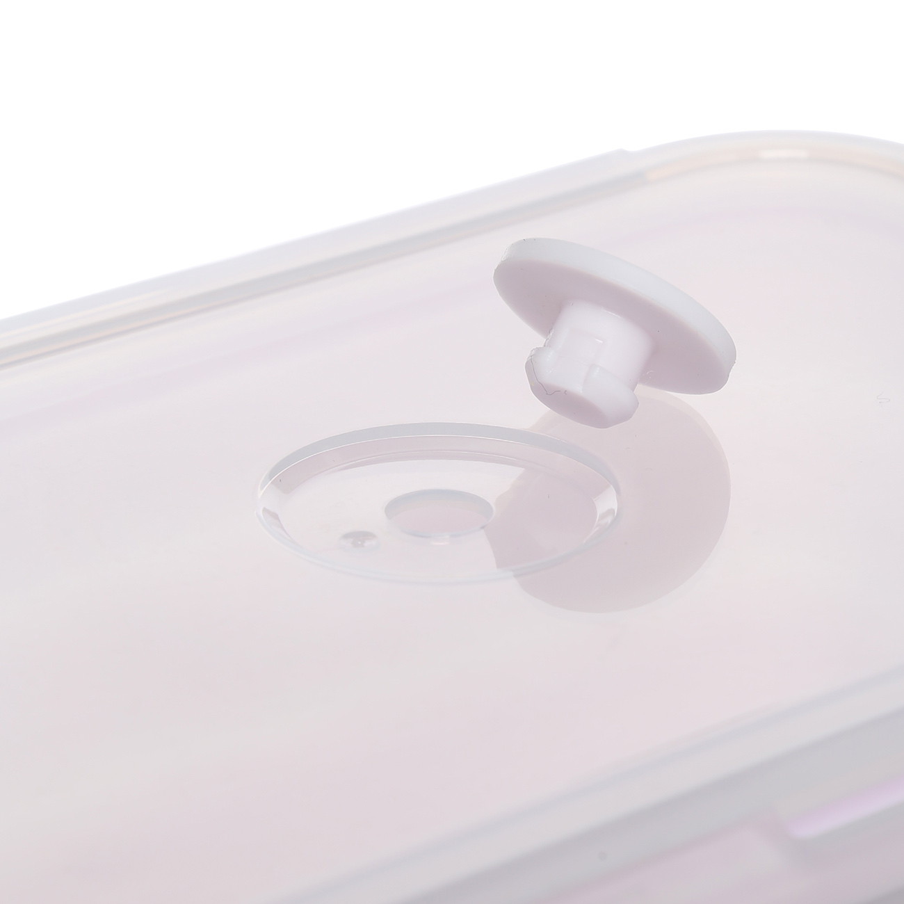 Контейнер, 1,2 л, складной, с клипсами, с клапаном, силикон/пластик, розовый, Portable изображение № 2