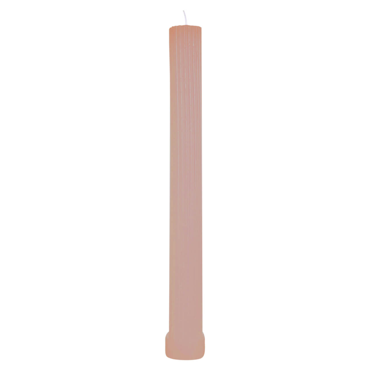 

Свеча, 27 см, тонкая, рифленая, коричневая, Ribbed candle