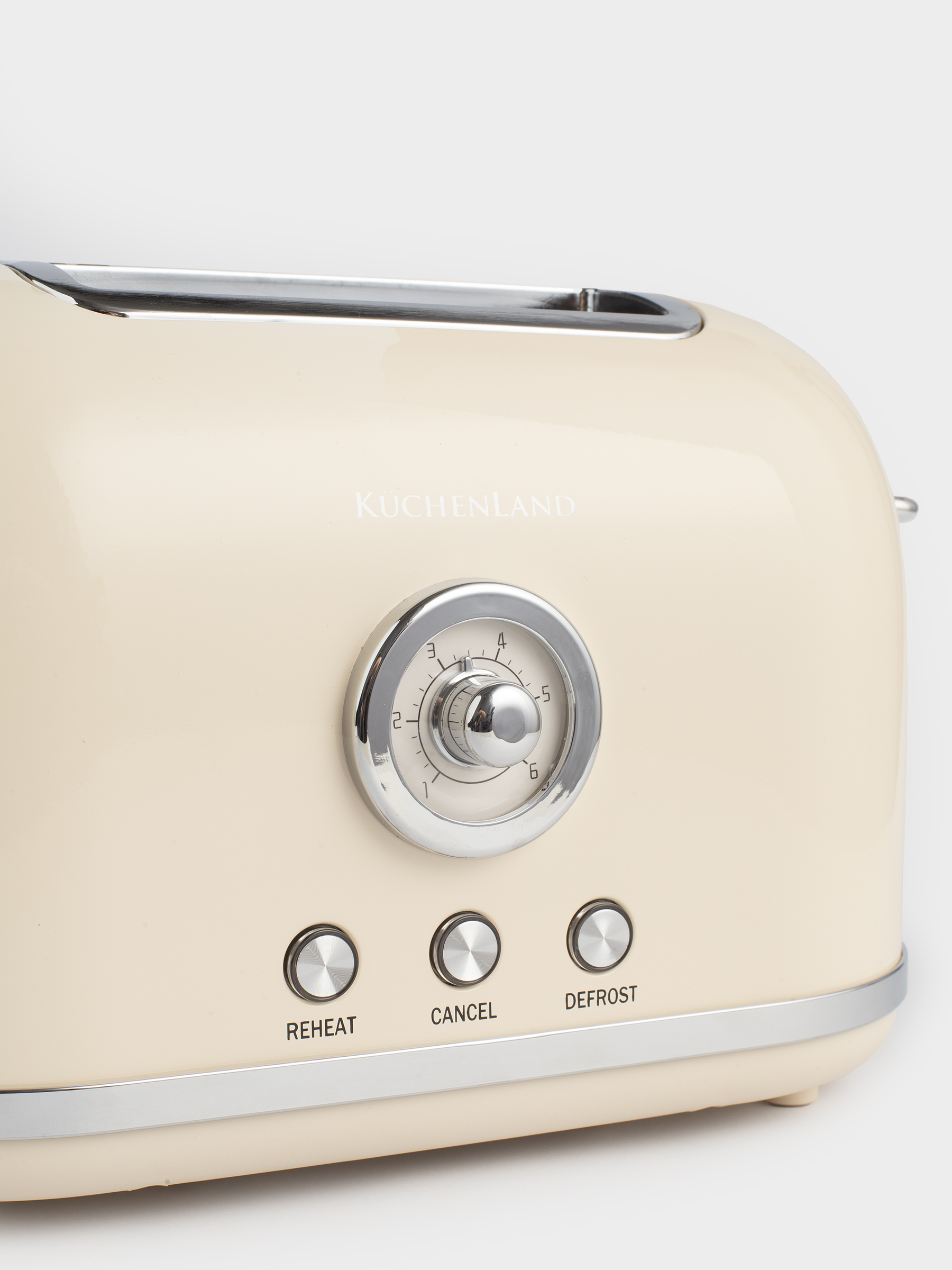 Тостер электрический, 685-815 Вт, 6 режимов, металл/пластик, бежевый, Vintage kitchen, image-2