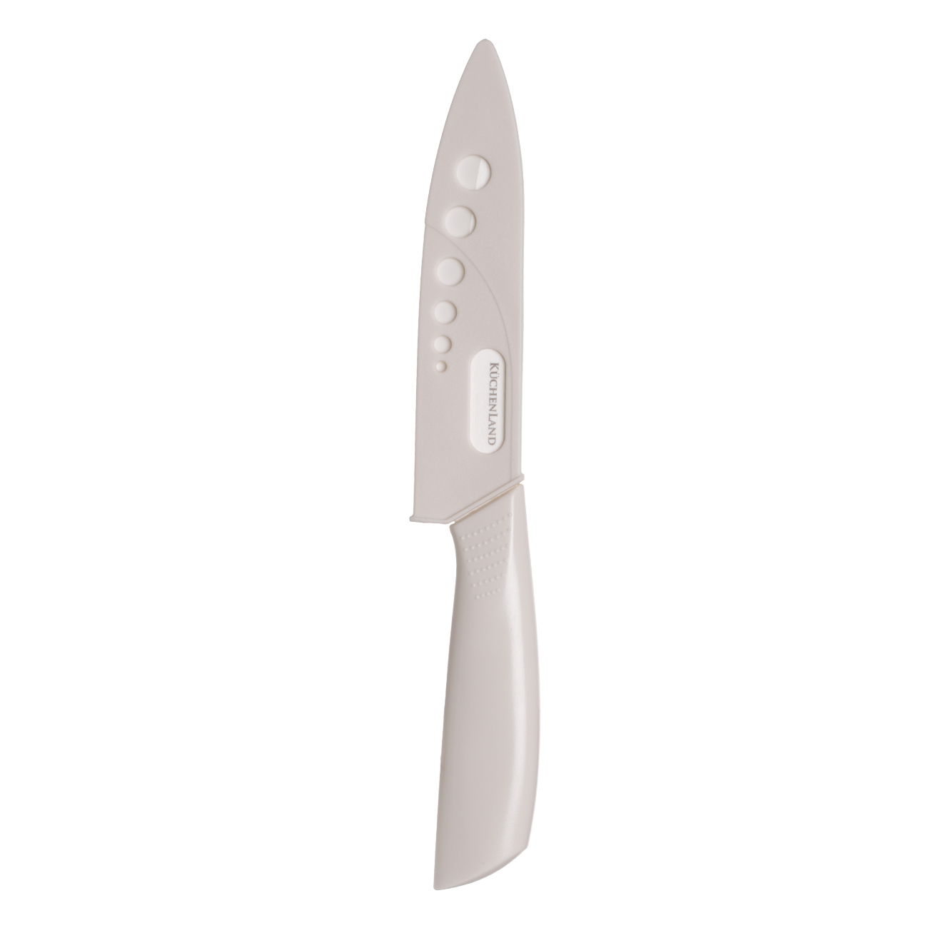 Нож для нарезки, 13 см, с чехлом, керамика/пластик, молочный, Regular изображение № 3