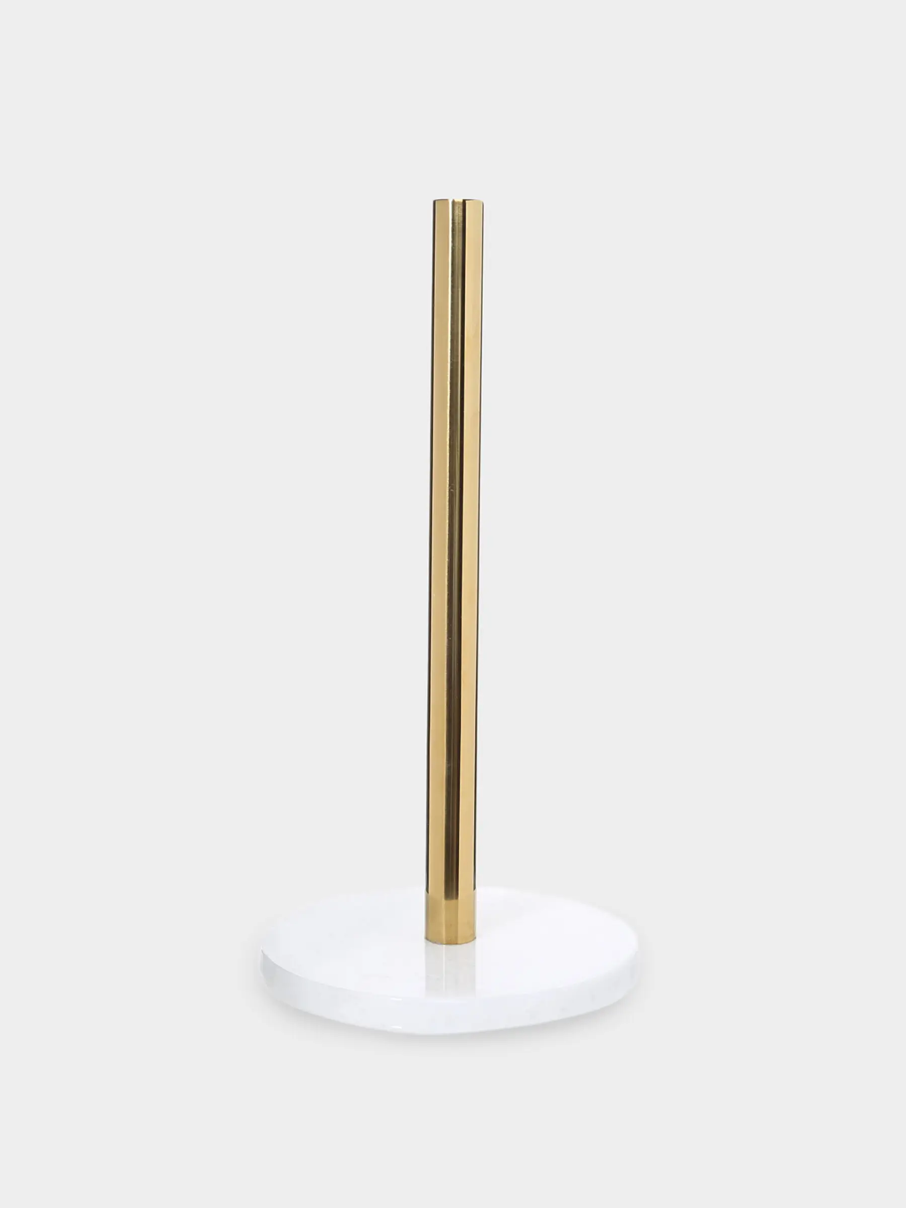 Держатель для бумажных полотенец, 32 см, сталь/мрамор, золотисто-белый, Classic Marble, image-0