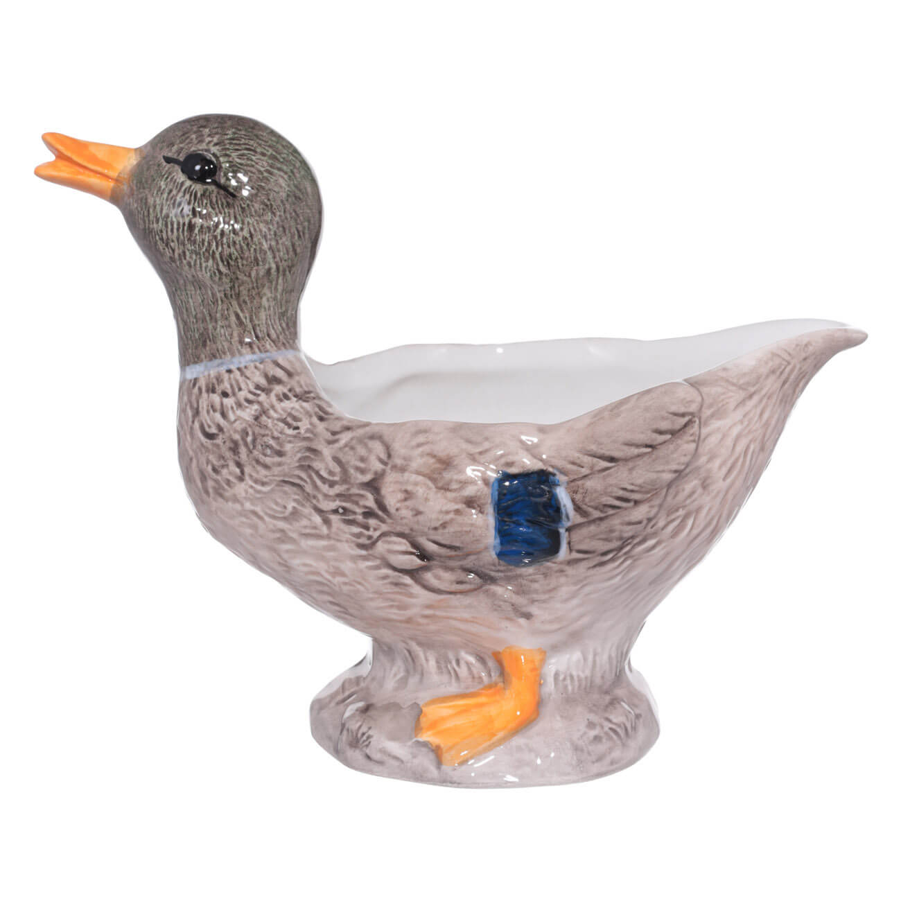 салфетница 15 см с отделением для зубочисток керамика утка с утенком duck Соусник, 250 мл, керамика, Утка, Duck