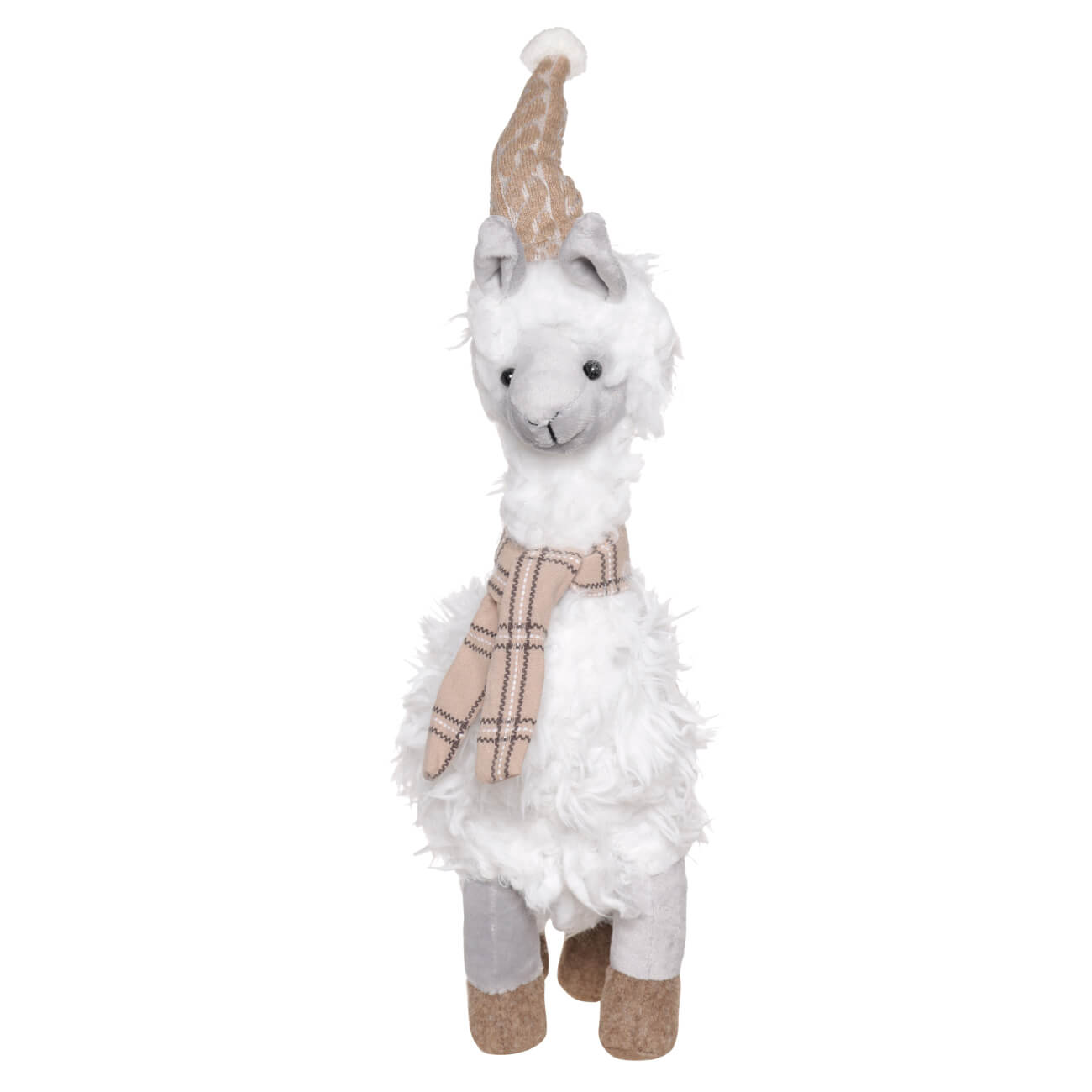 

Игрушка, 49 см, мягкая, полиэстер, бело-бежевая, Лама, Lama