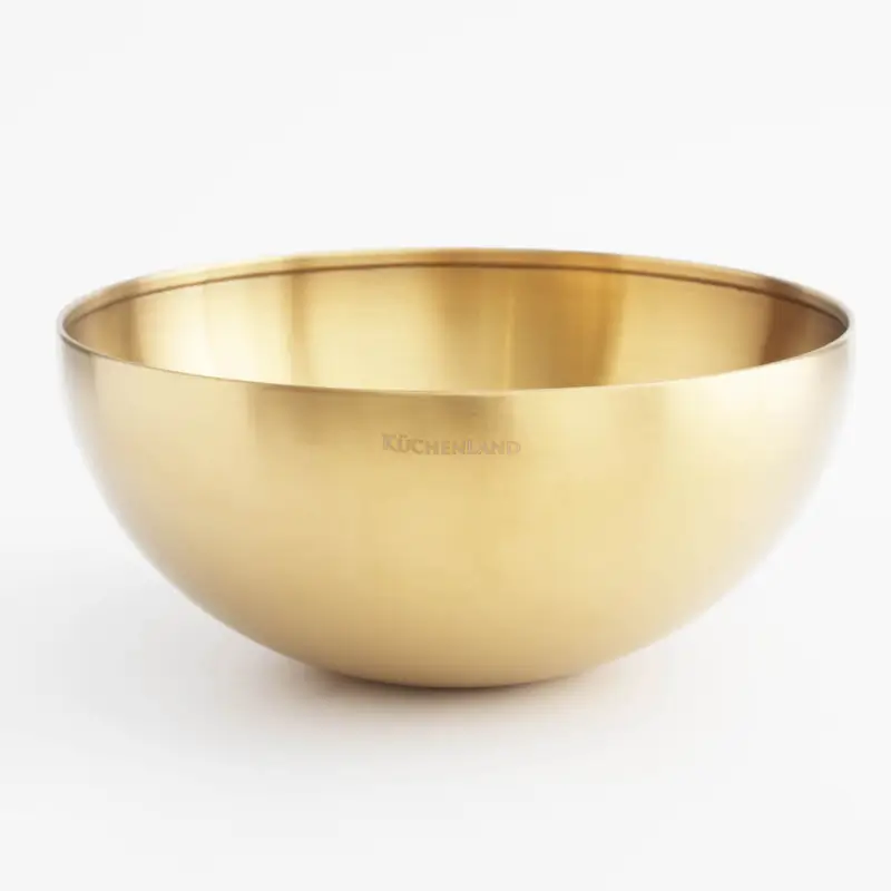 Миска, 800 мл, сталь, золотистая, Classic gold
