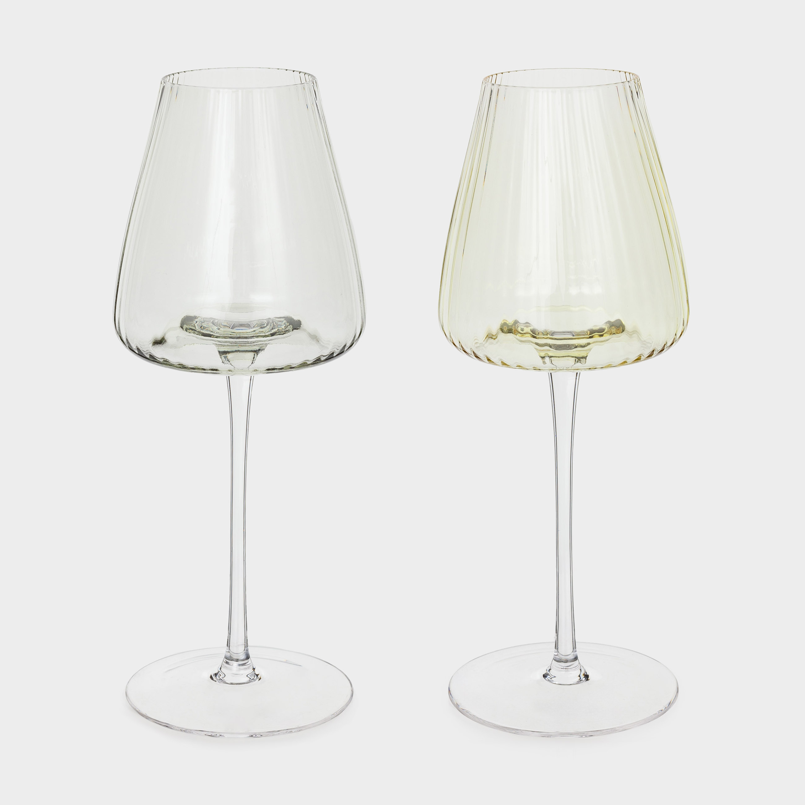 Бокал для красного вина 480 мл 2 шт кристальное стекло зеленыйжелтый Sorento R color 1993₽