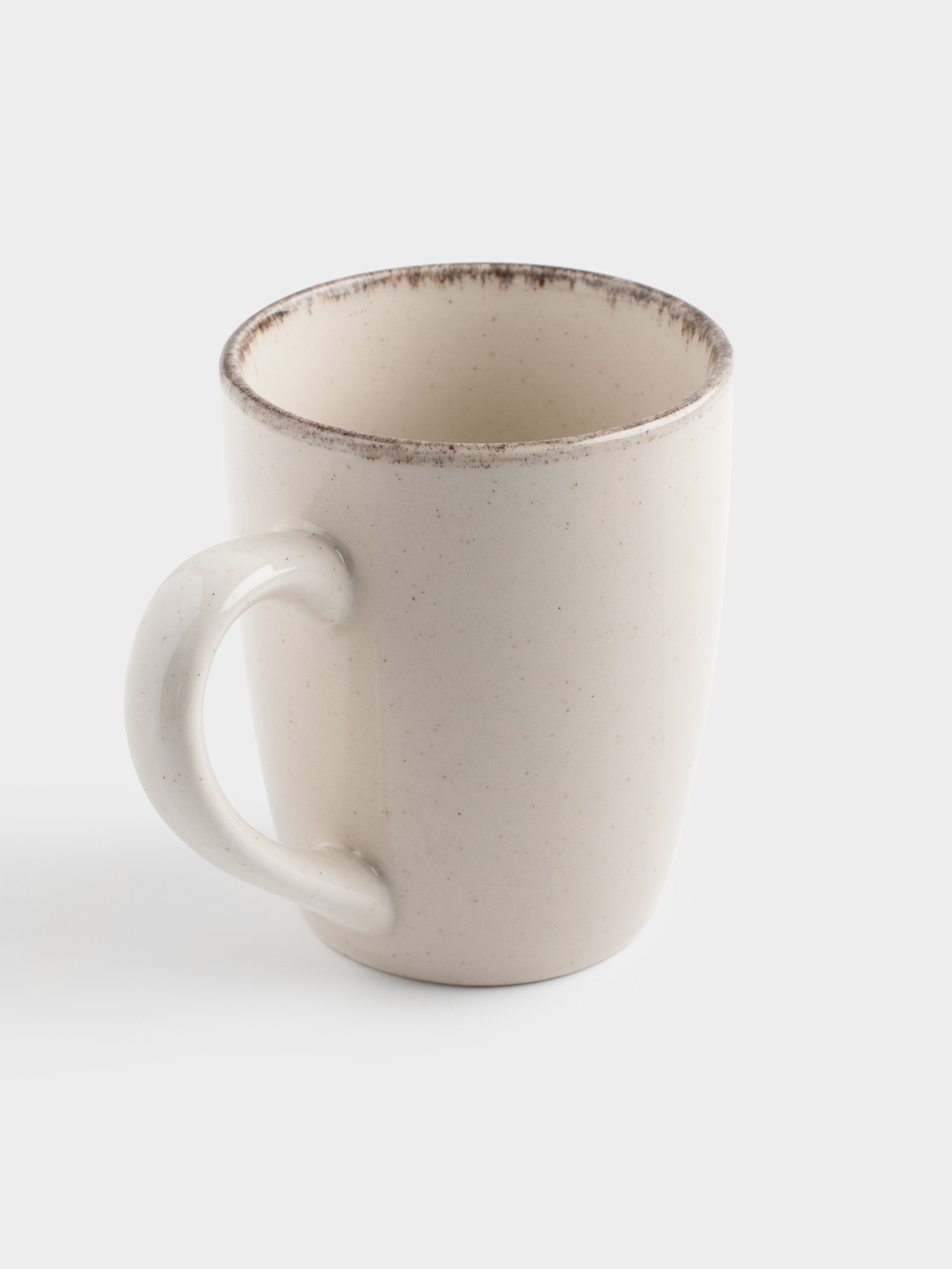 Кружка, 360 мл, 2 шт, керамика, бежевая, в крапинку, Speckled glaze, image-4