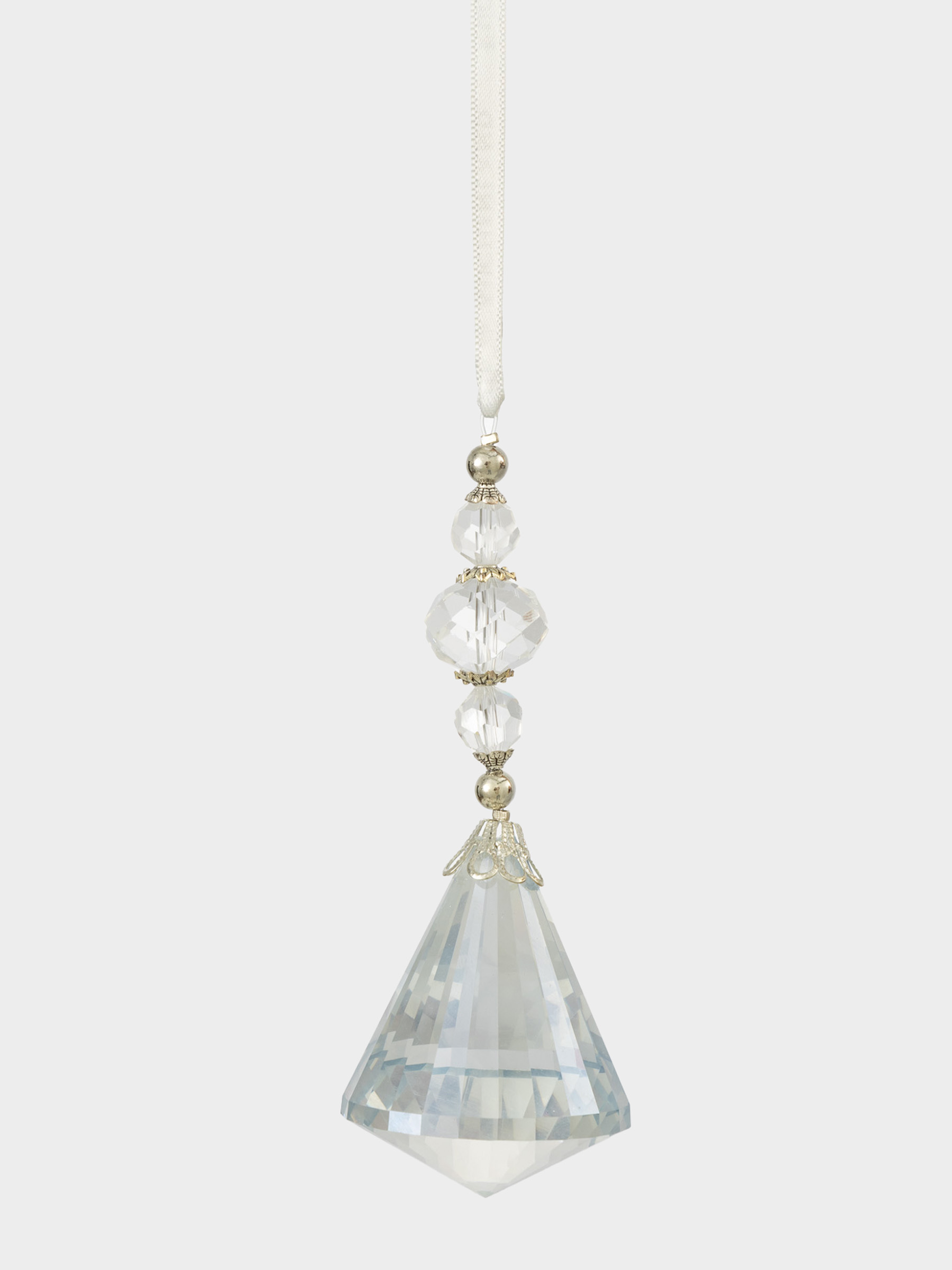 Игрушка елочная, 11 см, акрил, голубая, Кристалл, Ice crystal, image-0