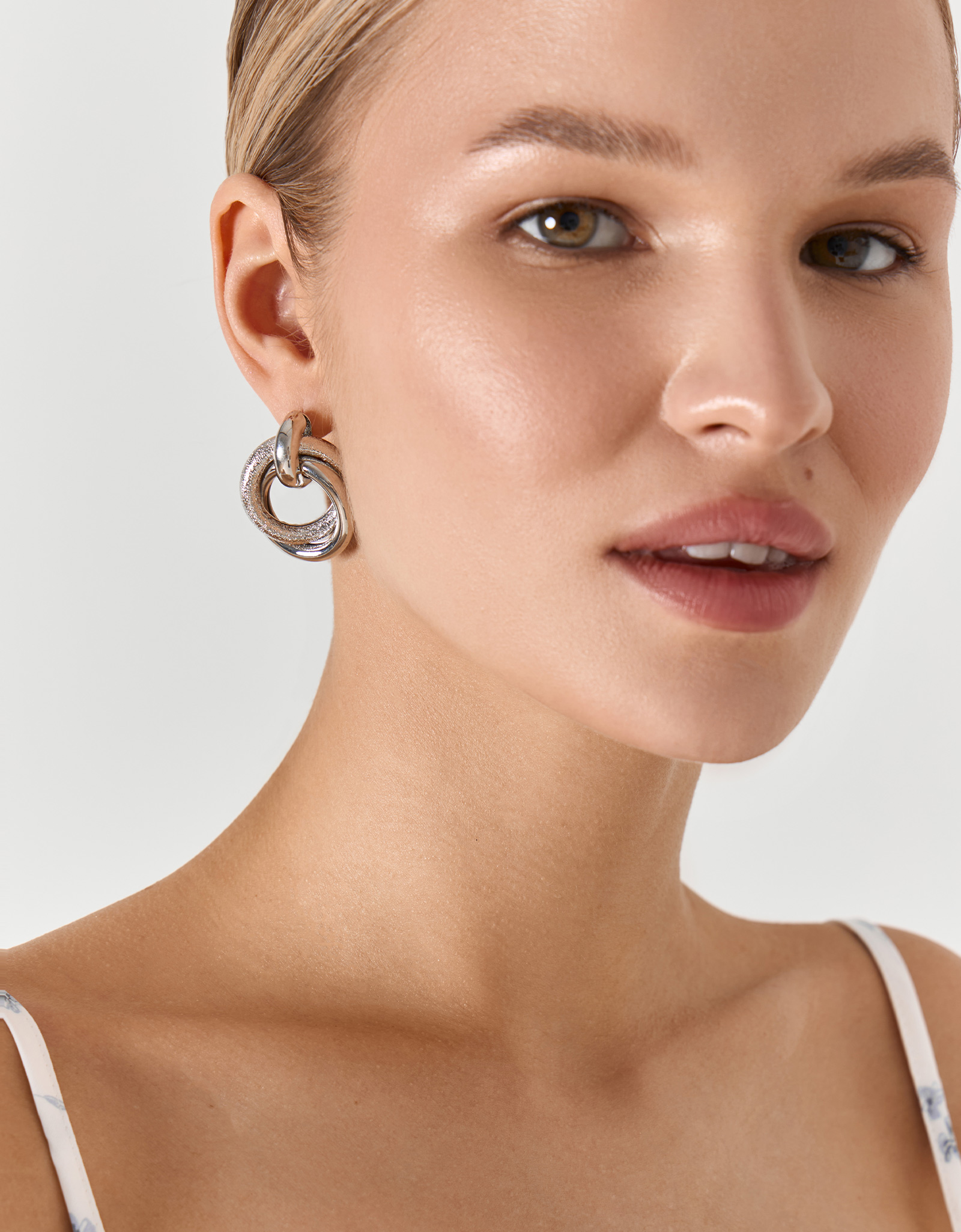 Серьги-пусеты, 3 см, 2 шт, металл, серебристые, Jewelry, image-7
