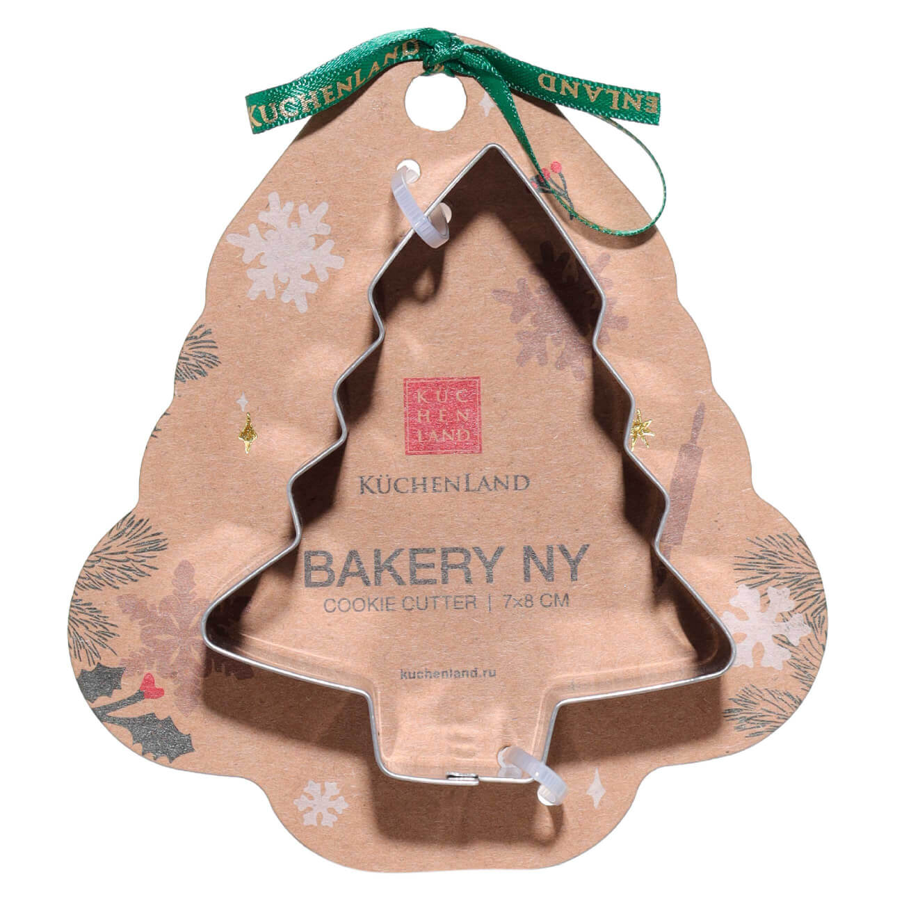 

Форма для печенья, 7x8 см, сталь, Елка, Bakery NY